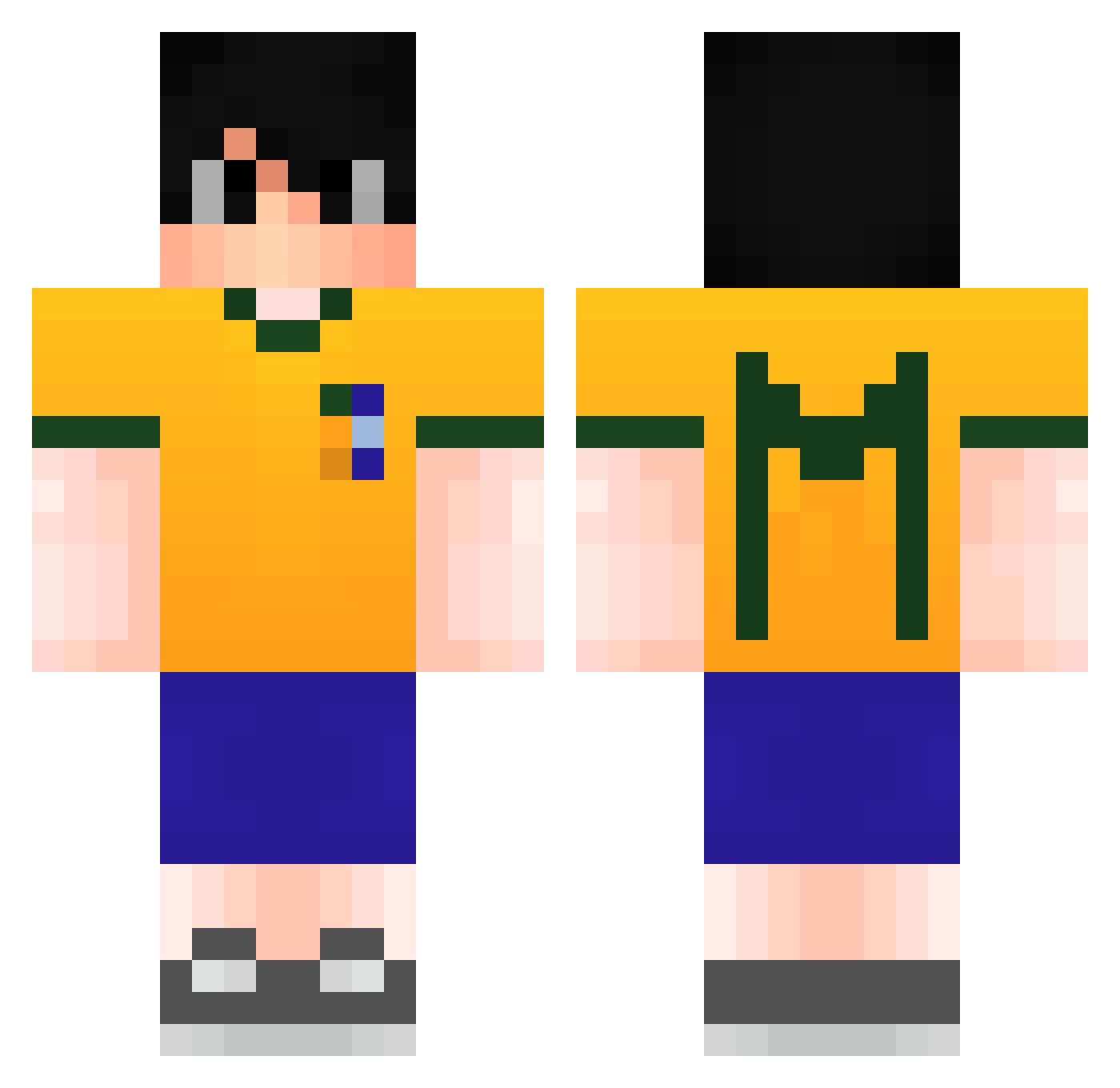 fcms1lugar Minecraft skin, front and back view