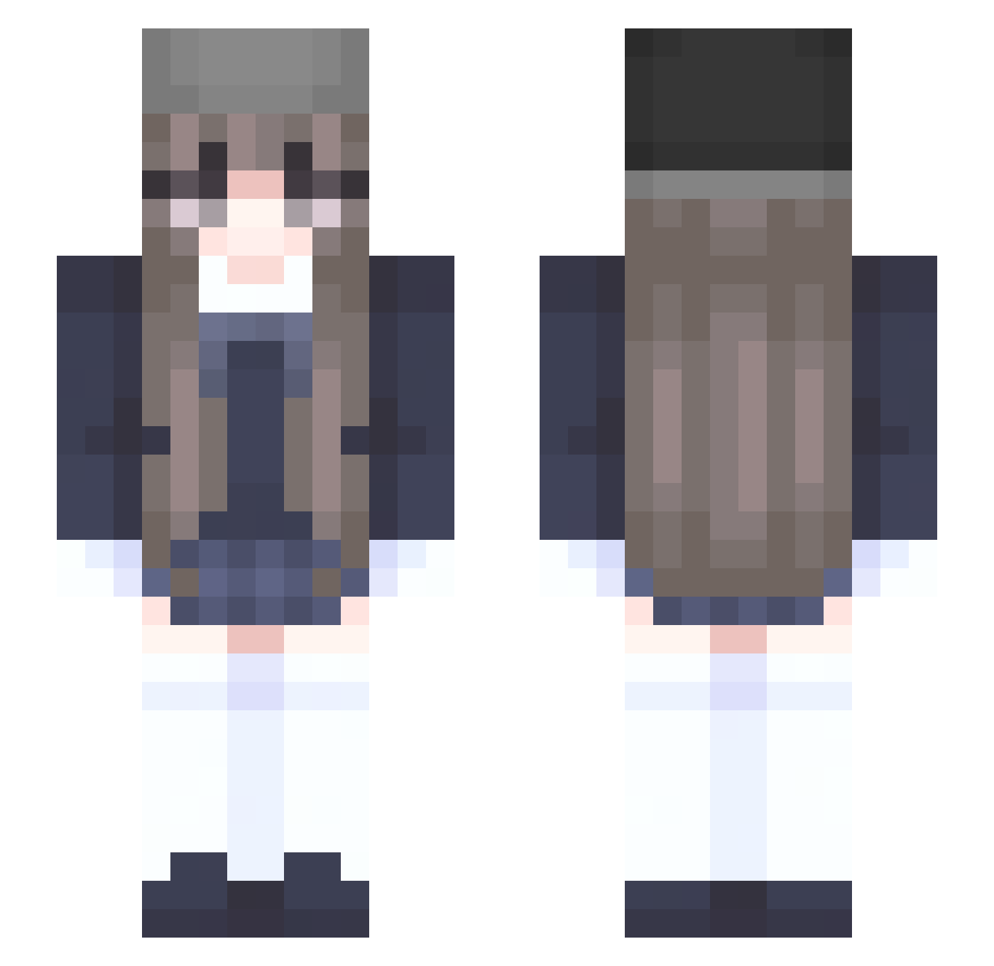 soupling Minecraft skin, front and back view