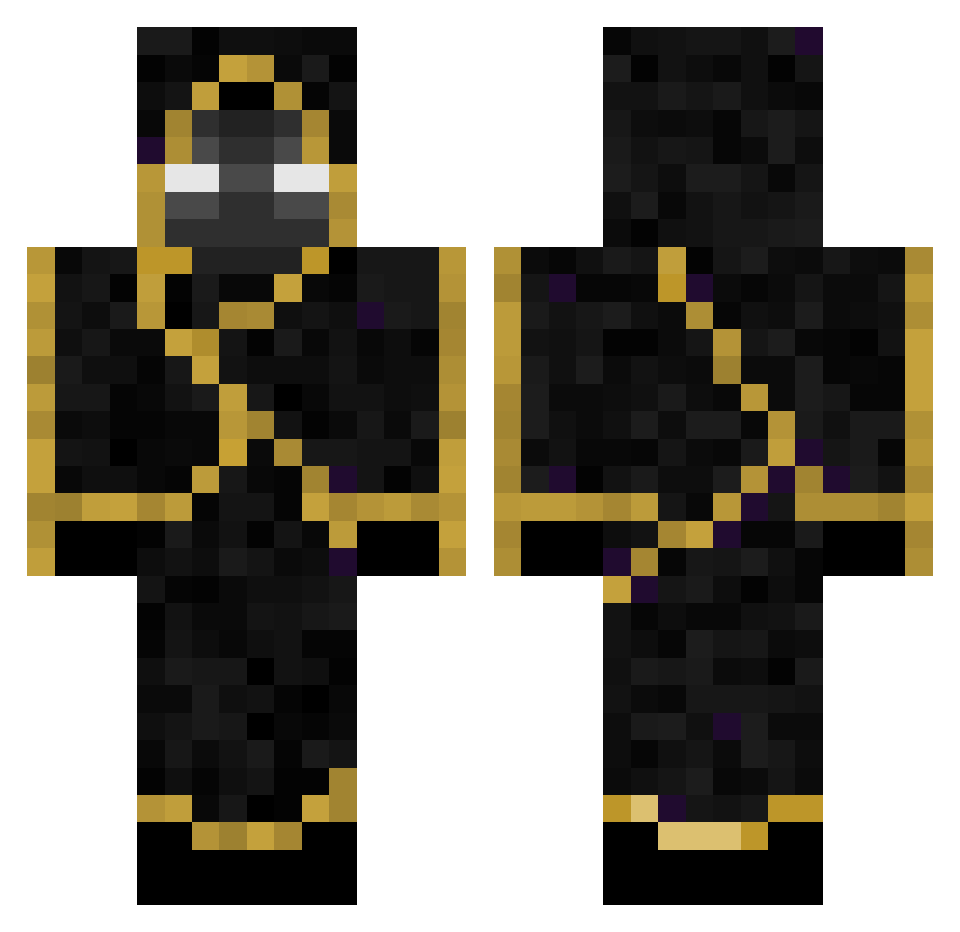 Toxic999_DK Minecraft skin, front and back view