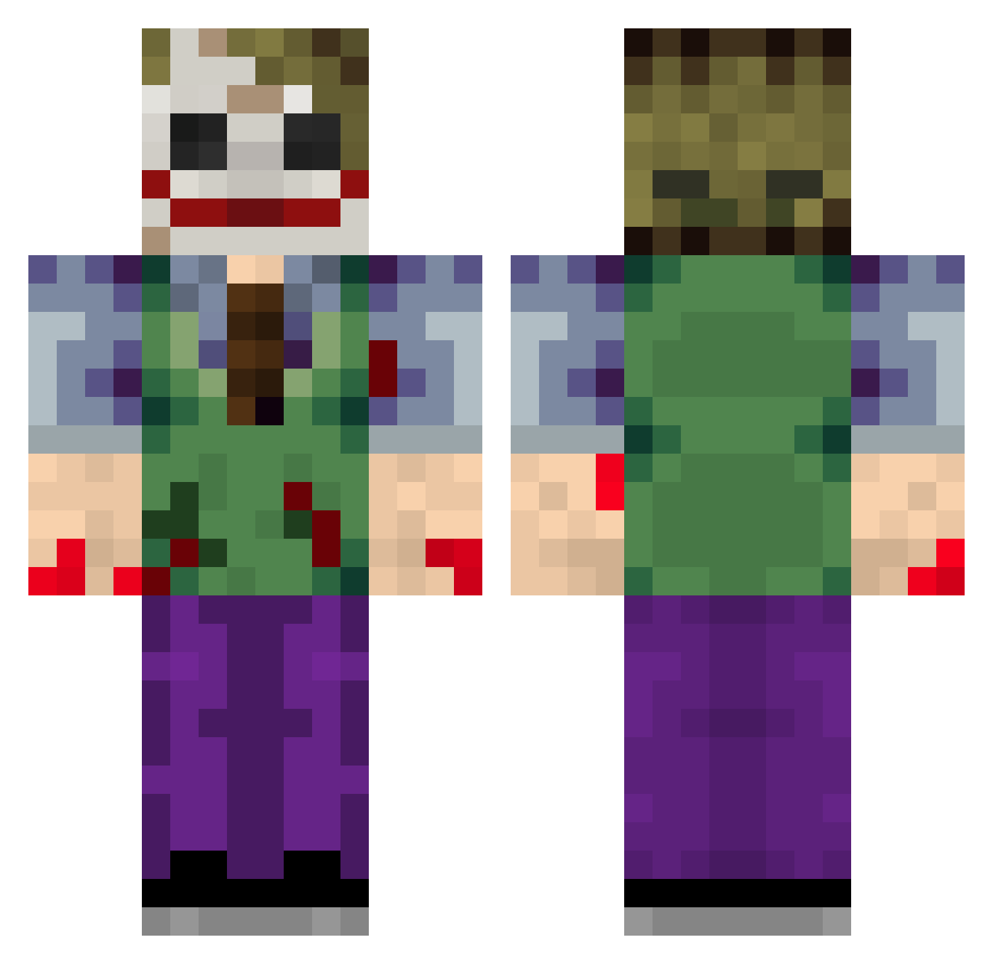 AngelRangel22 Minecraft skin, front and back view