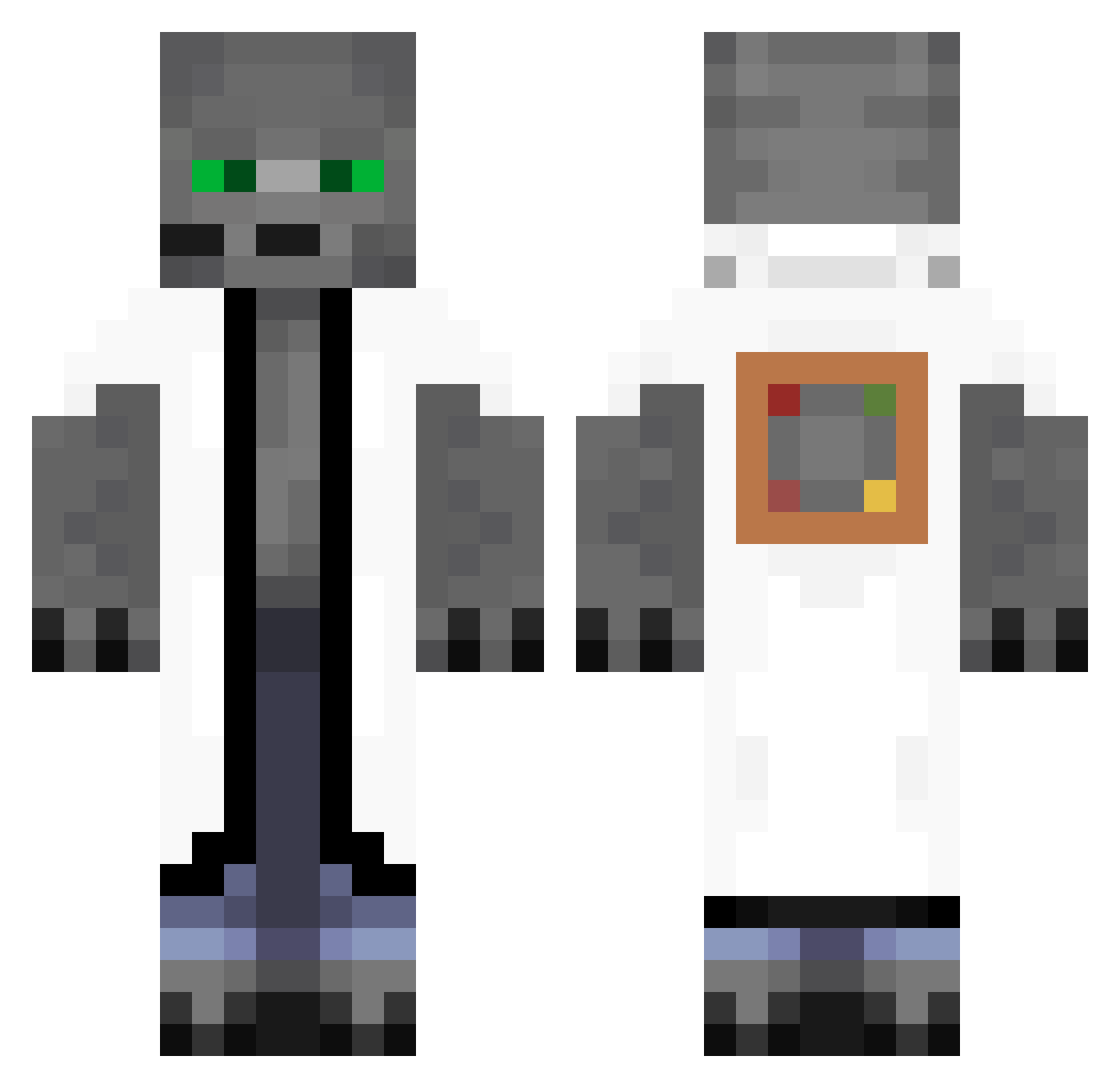Timba_Vk6083 Minecraft skin, front and back view