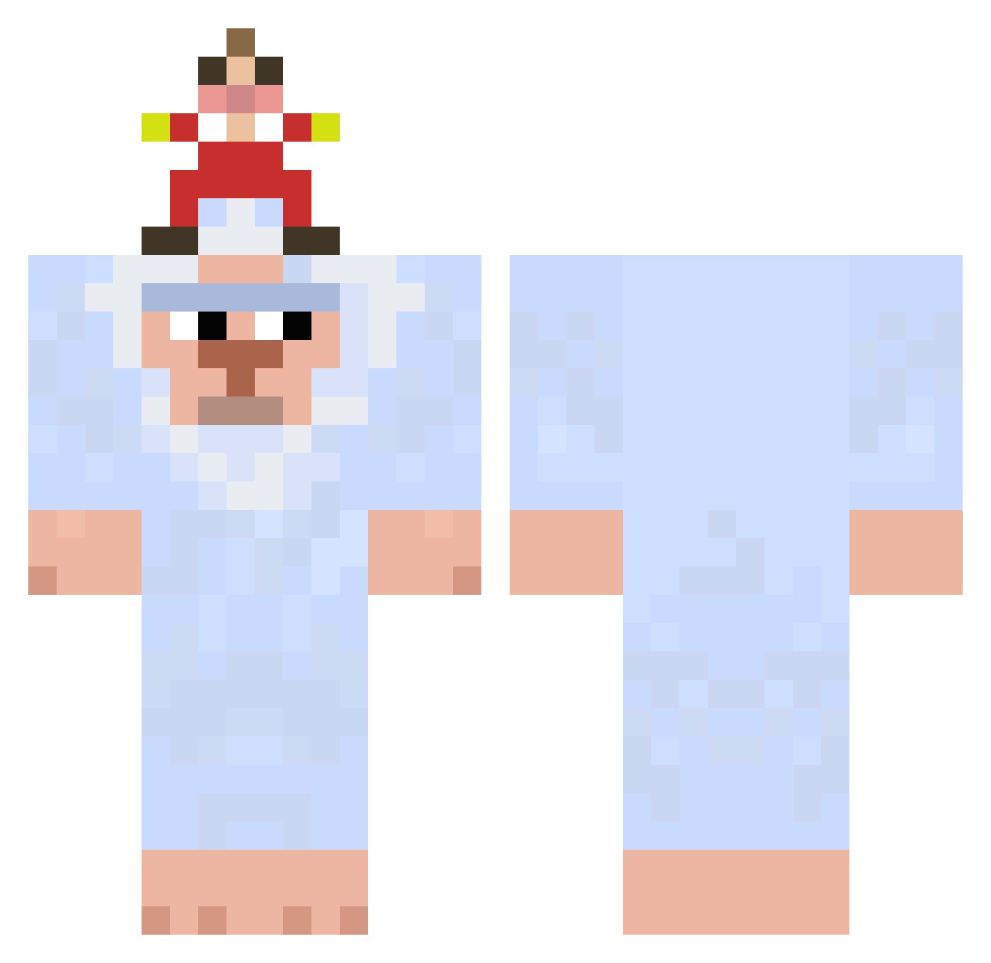 Scorus791 Minecraft skin, front and back view
