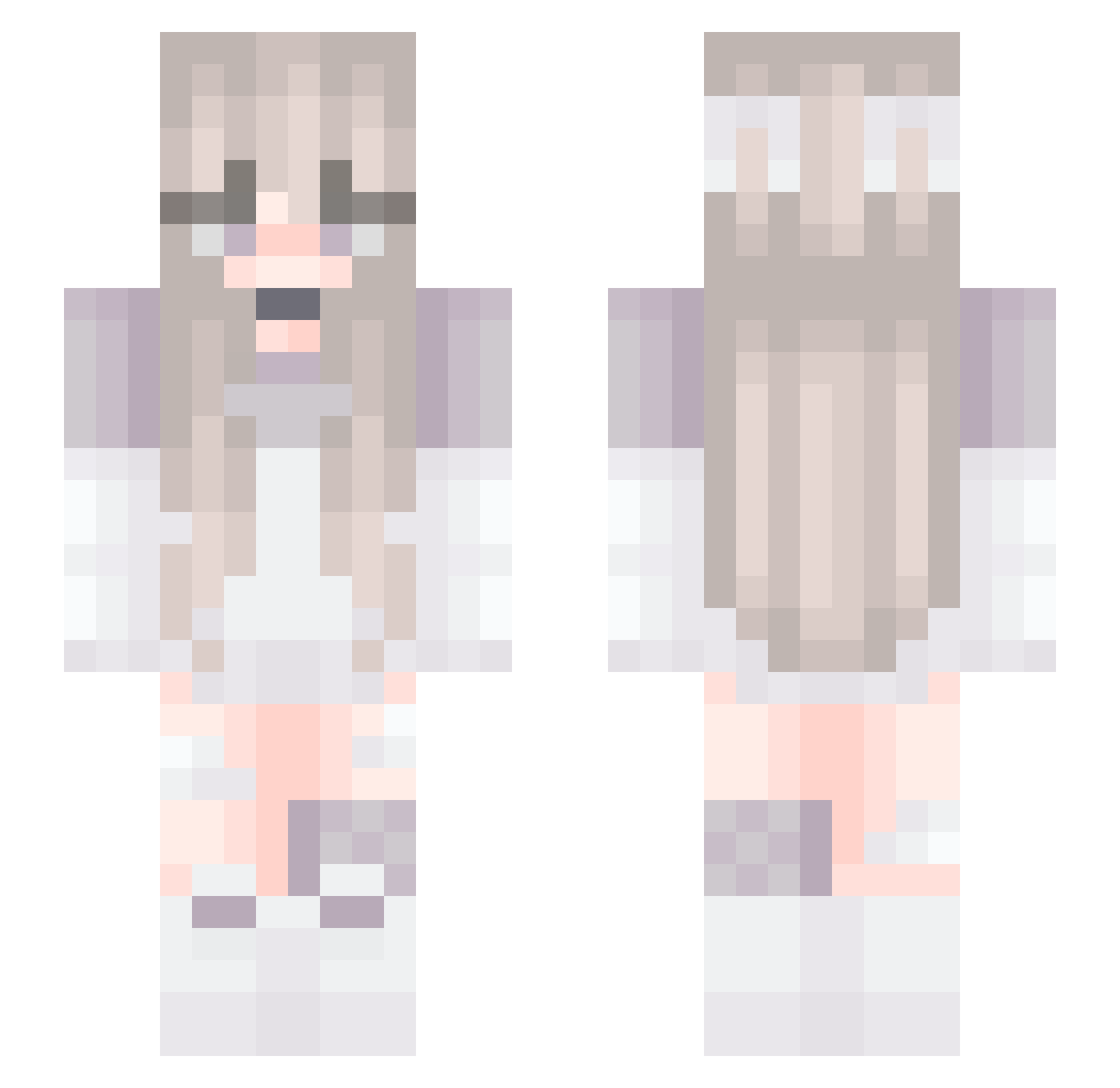 Virn2005 Minecraft skin, front and back view