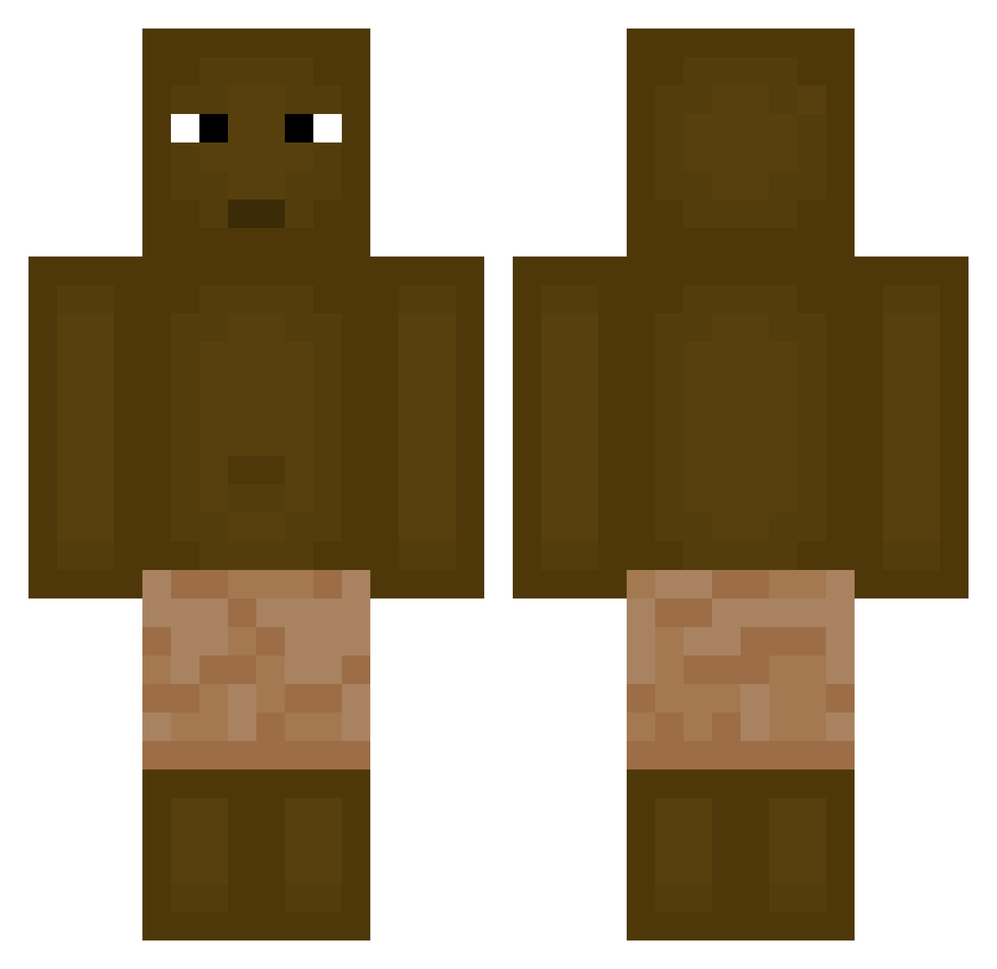 SmithSargent Minecraft skin, front and back view