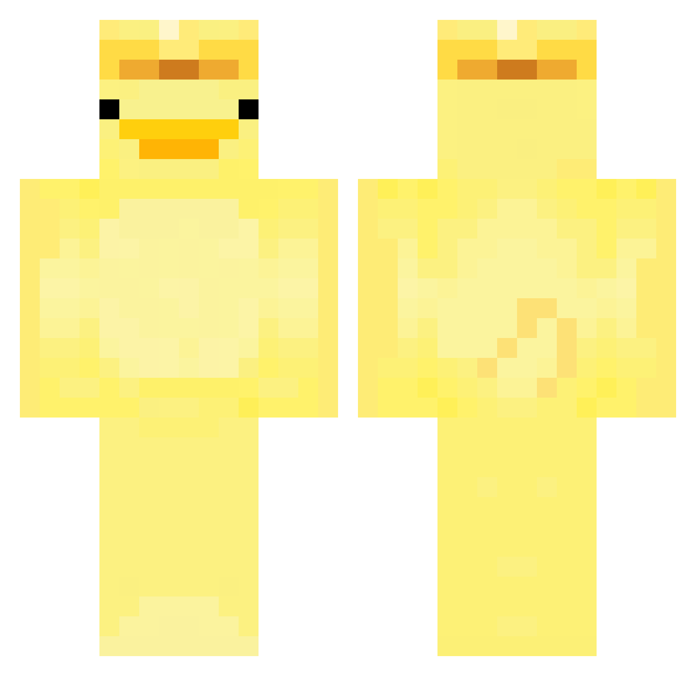 red_x9000 Minecraft skin, front and back view