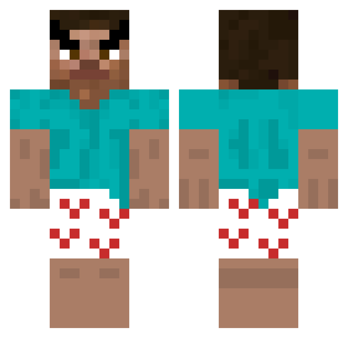El_Zarox Minecraft skin, front and back view