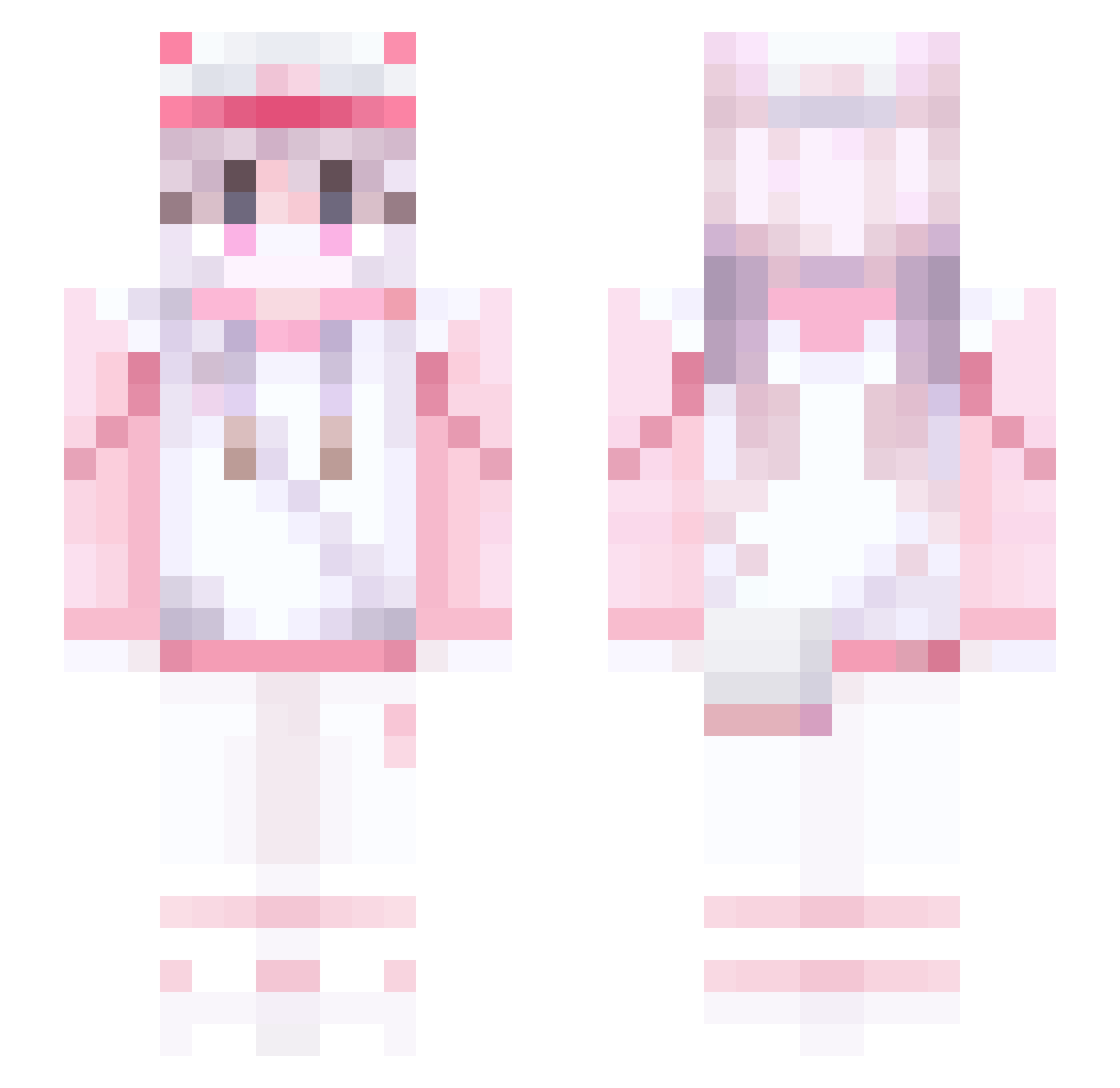 Search_Way Minecraft skin, front and back view
