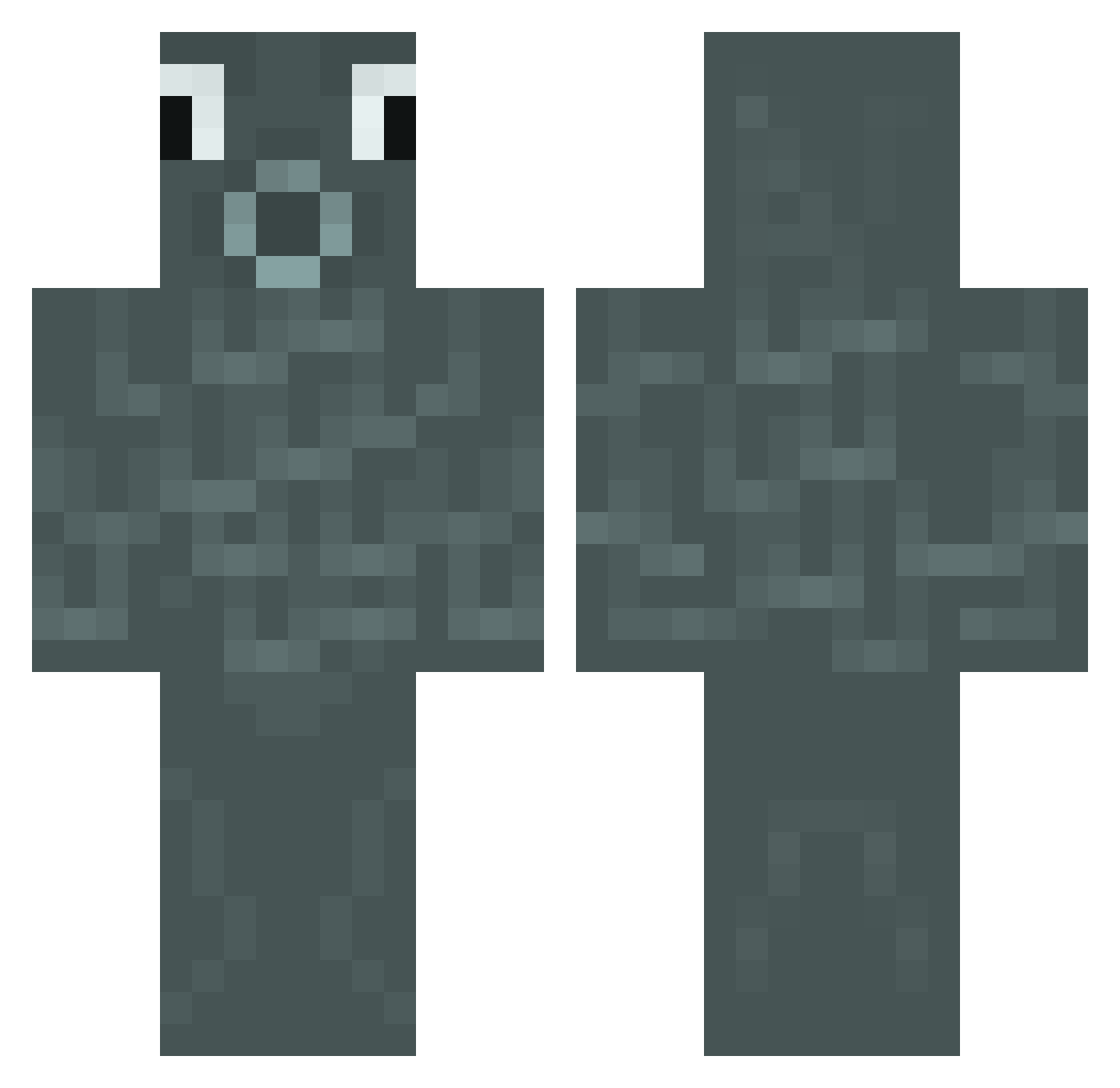 Wizard_Jack Minecraft skin, front and back view