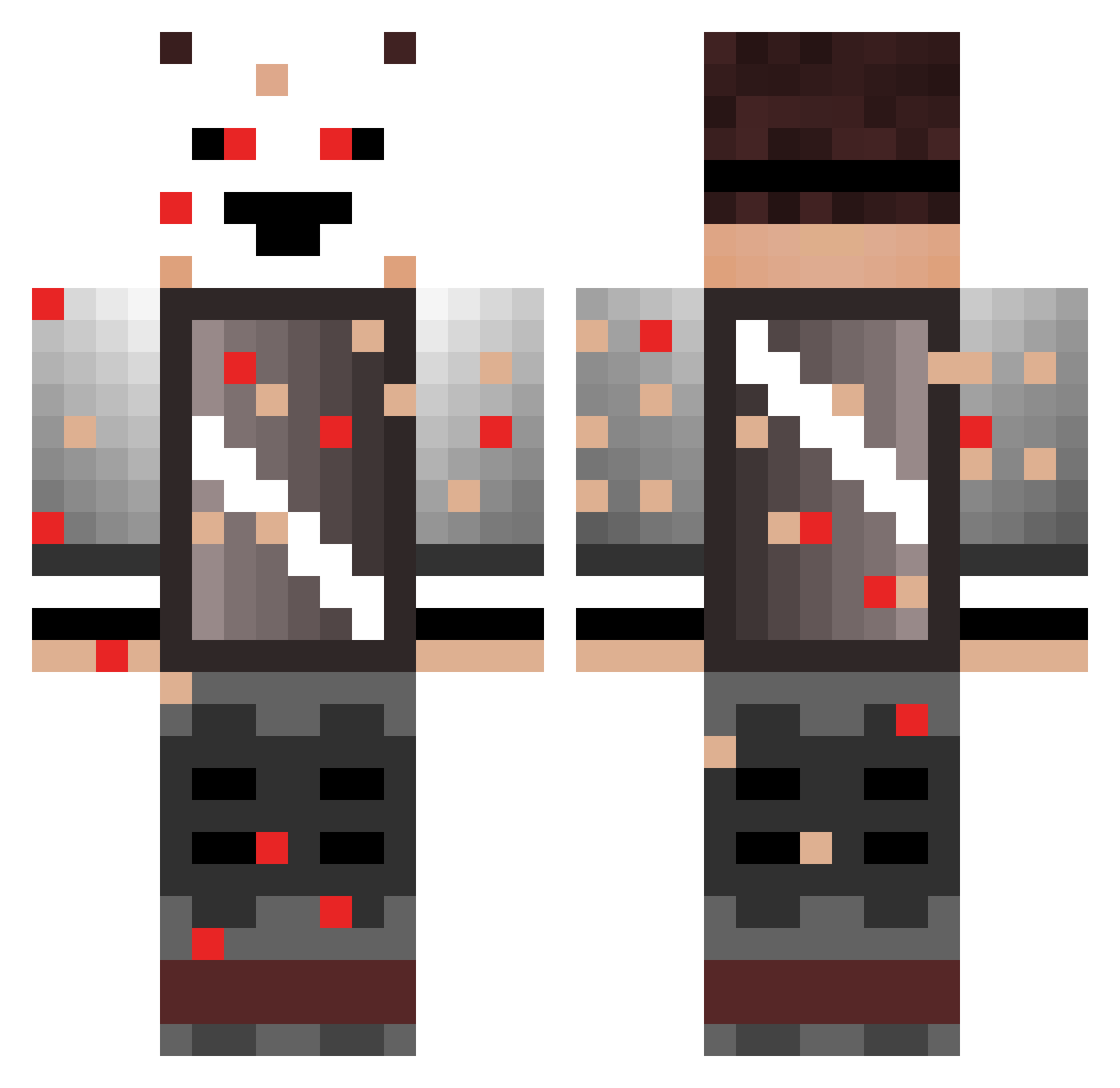tomkap16 Minecraft skin, front and back view