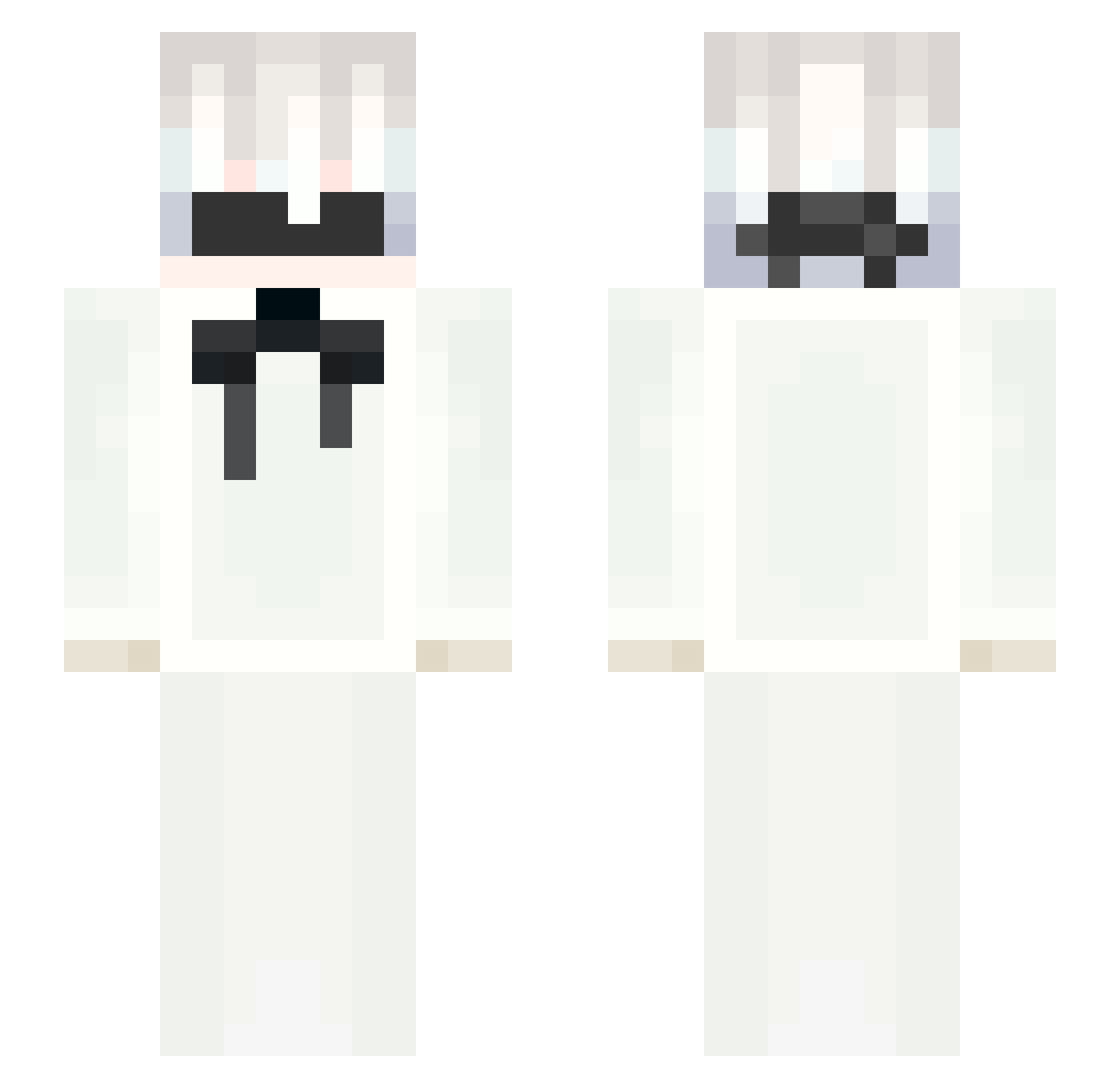 Z_Vevel Minecraft skin, front and back view