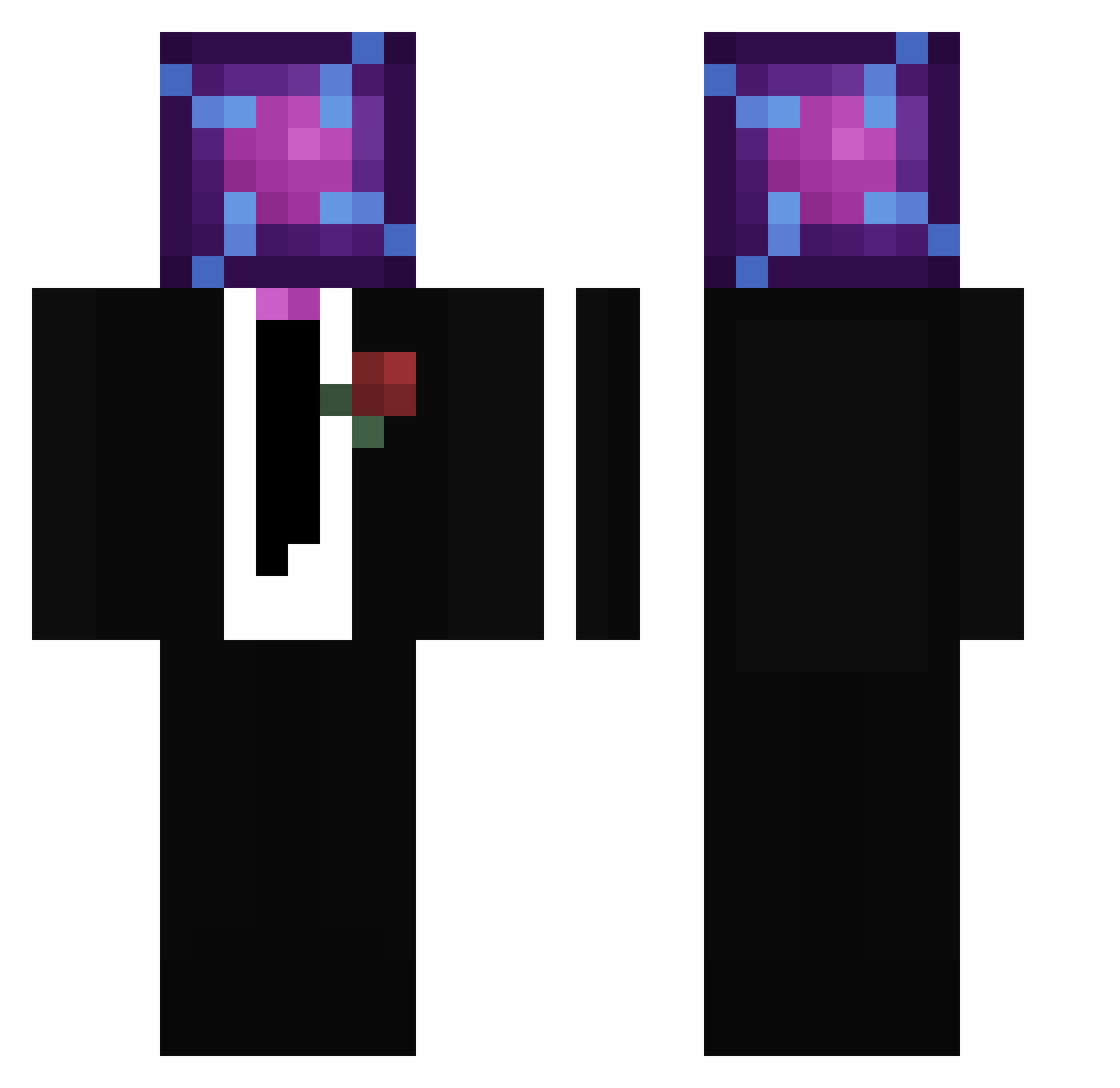 MageGirl_UwU Minecraft skin, front and back view