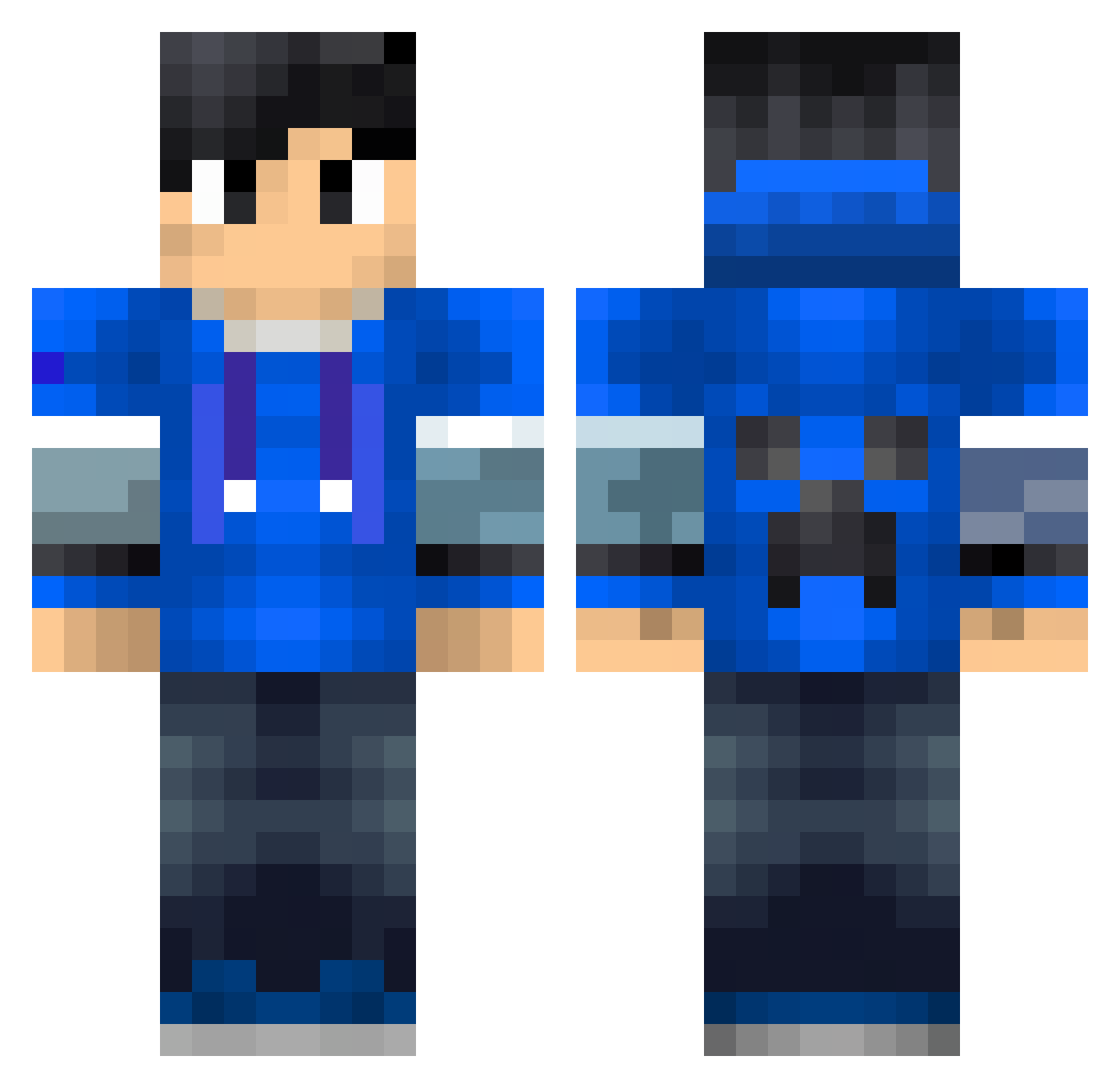 TalonMCCobblemon Minecraft skin, front and back view