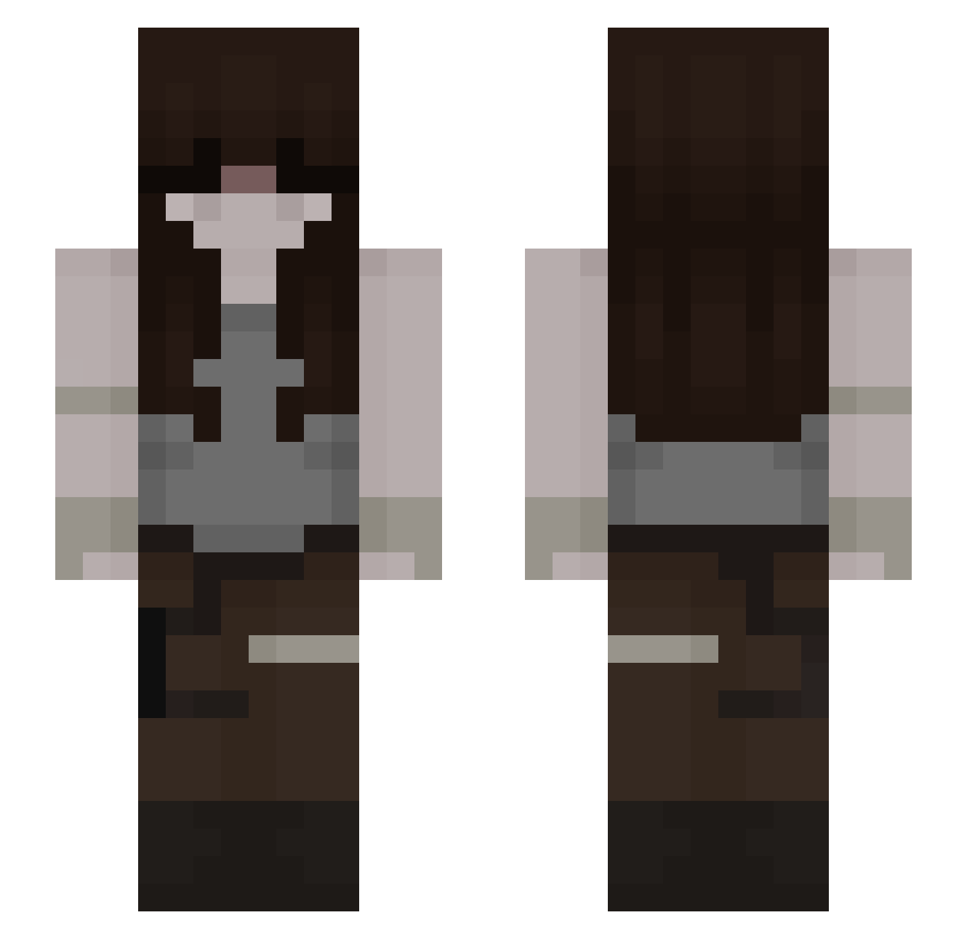 hxjkz44 Minecraft skin, front and back view