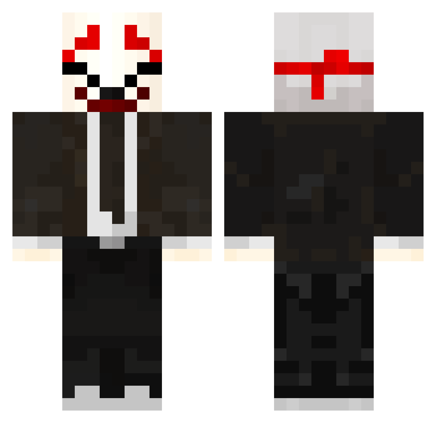 Mosang1 Minecraft skin, front and back view