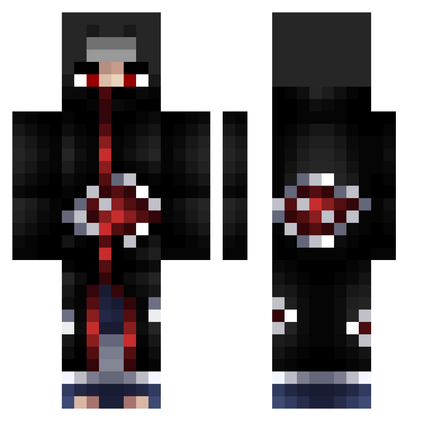 SheepHouse914 Minecraft skin, front and back view