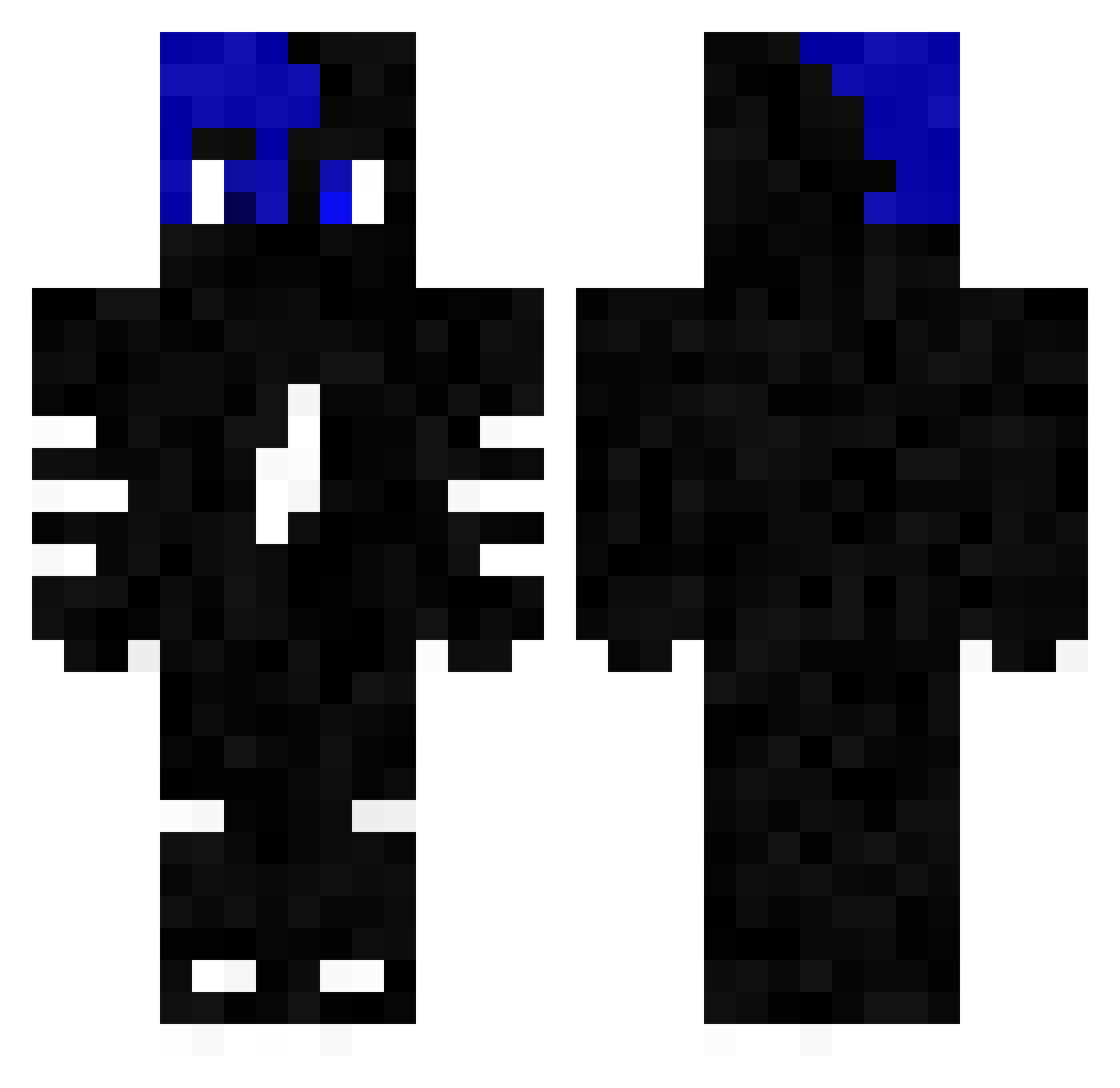 SaureCurry Minecraft skin, front and back view