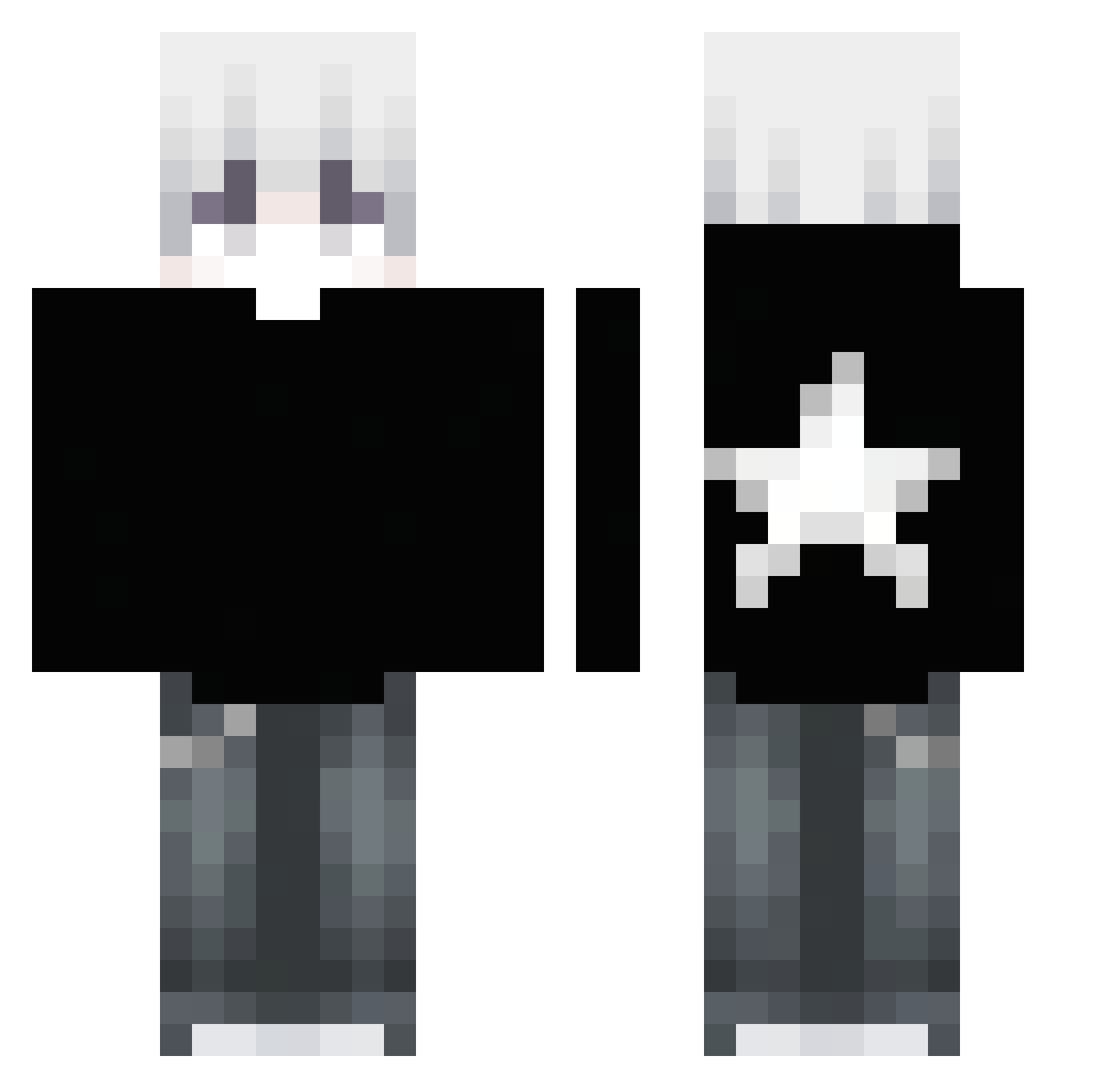 PolskiWichura Minecraft skin, front and back view
