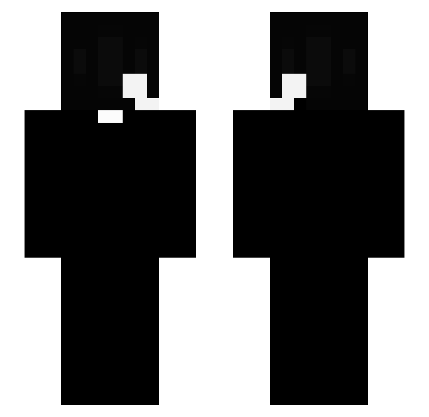wloxz Minecraft skin, front and back view