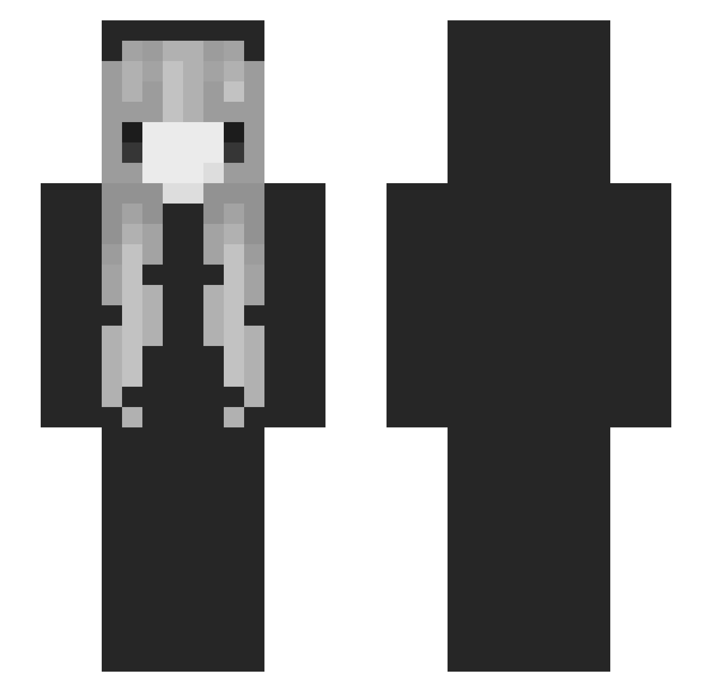 Beiladonna Minecraft skin, front and back view