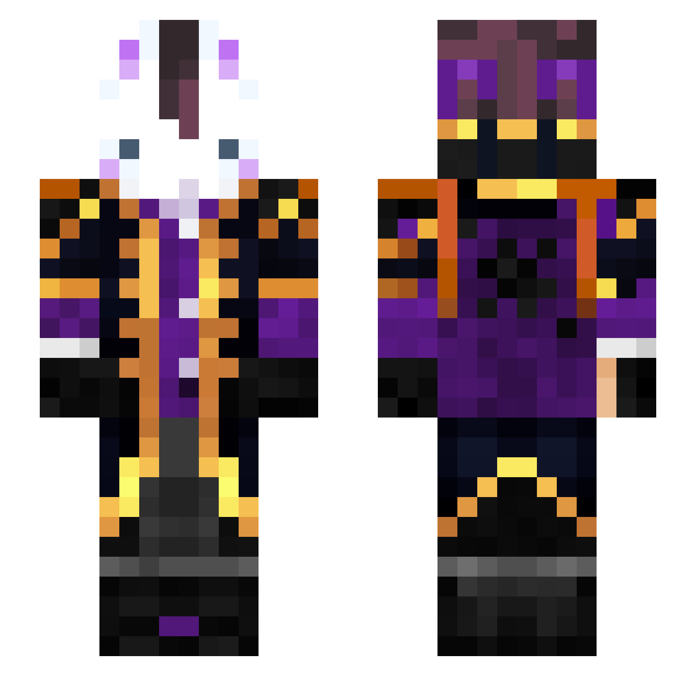 von_Fleischer Minecraft skin, front and back view
