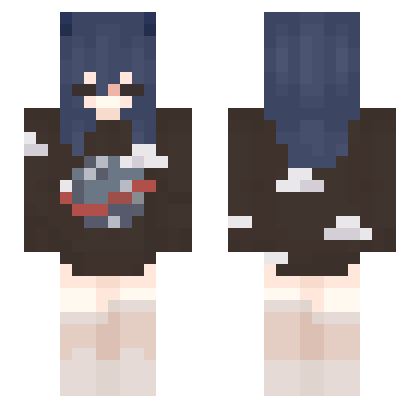 sopickle Minecraft skin, front and back view