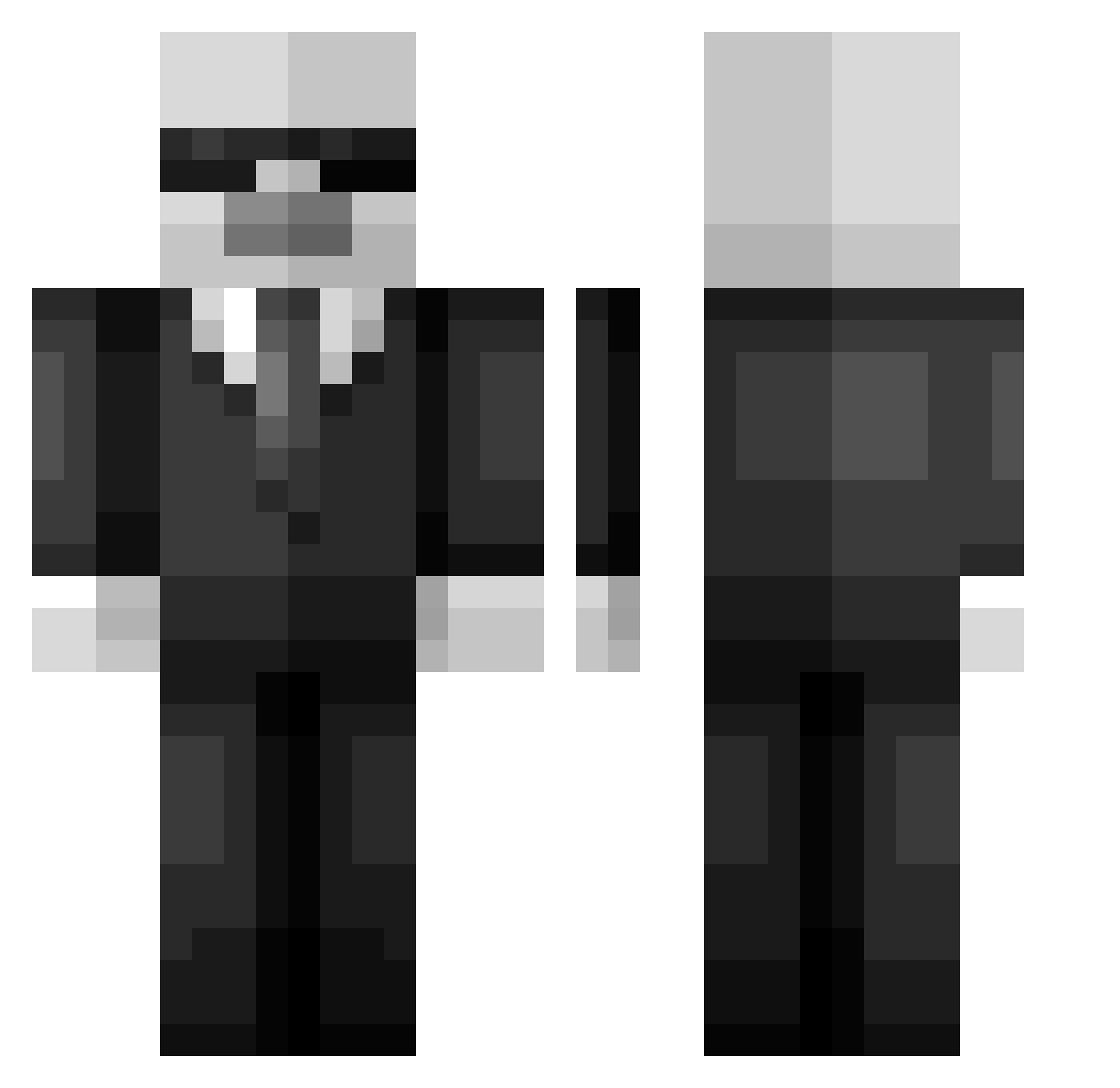 filip12336 Minecraft skin, front and back view