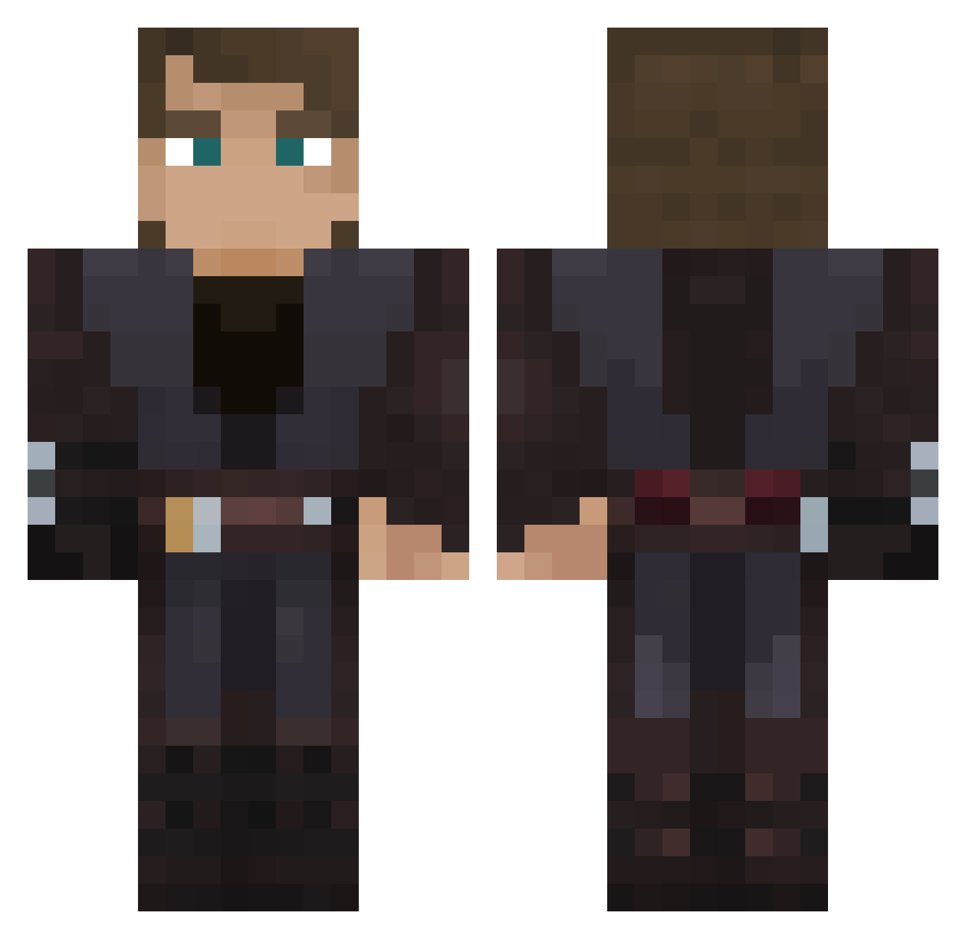 rsgabee Minecraft skin, front and back view