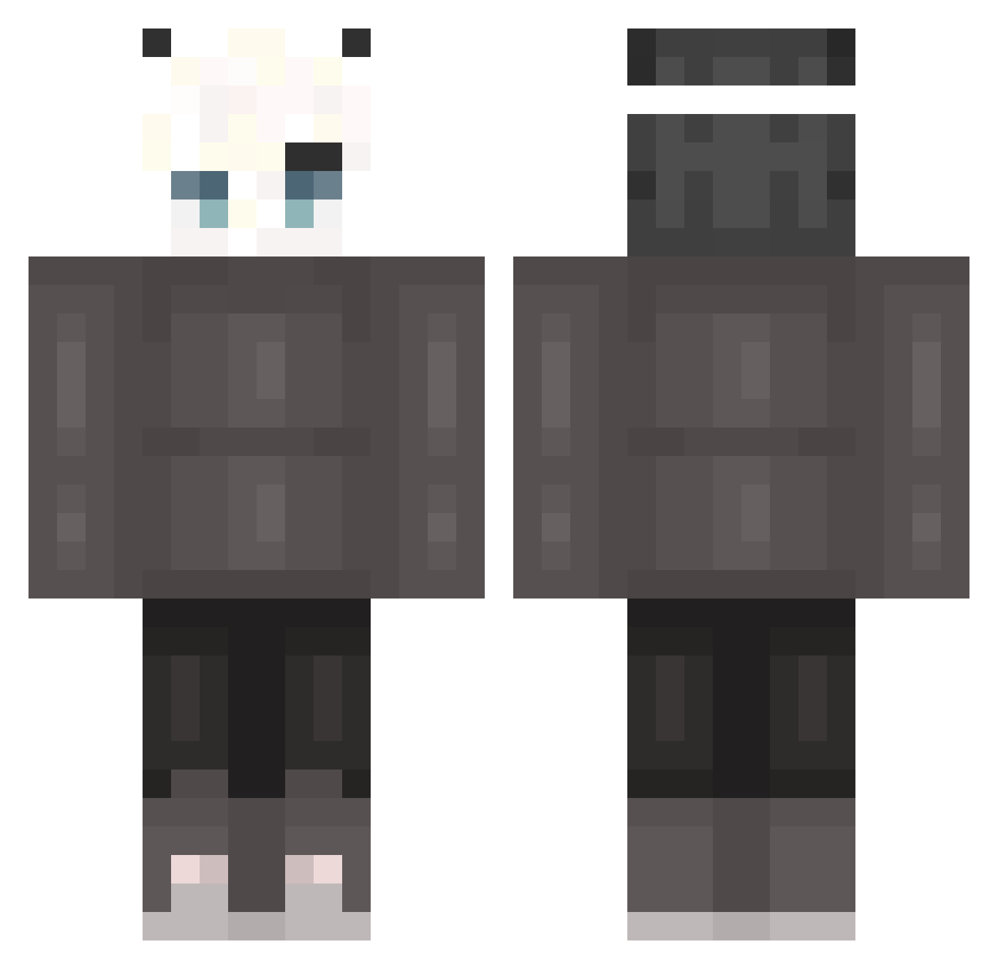 qqqqq Minecraft skin, front and back view