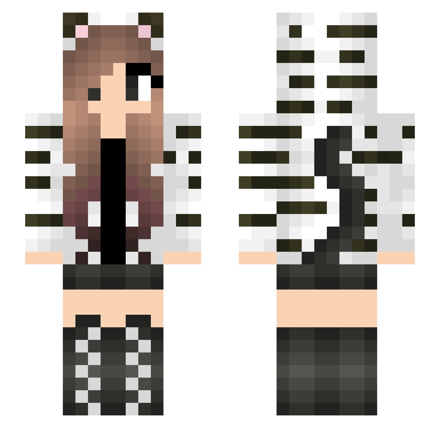 TheZhadowRider Minecraft skin, front and back view