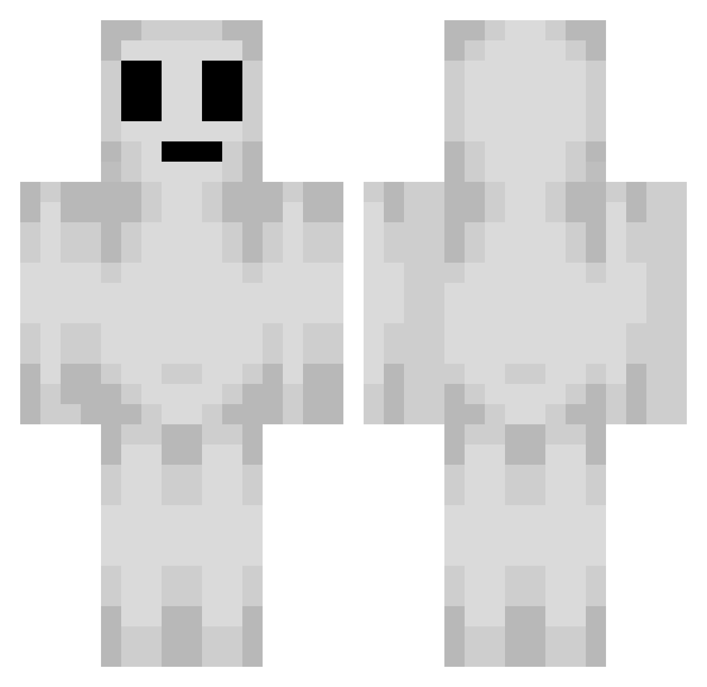 Ghost0315 Minecraft skin, front and back view