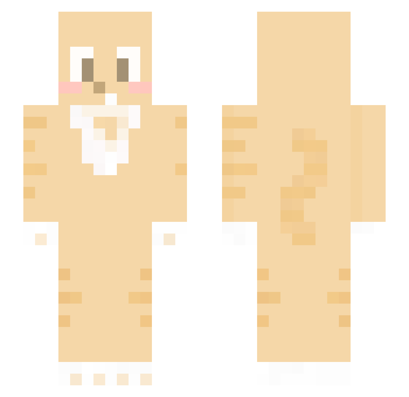 Yeon_saaa Minecraft skin, front and back view