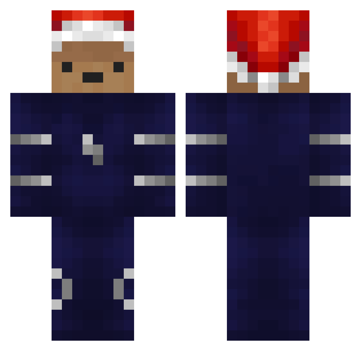 Smuk Minecraft skin, front and back view