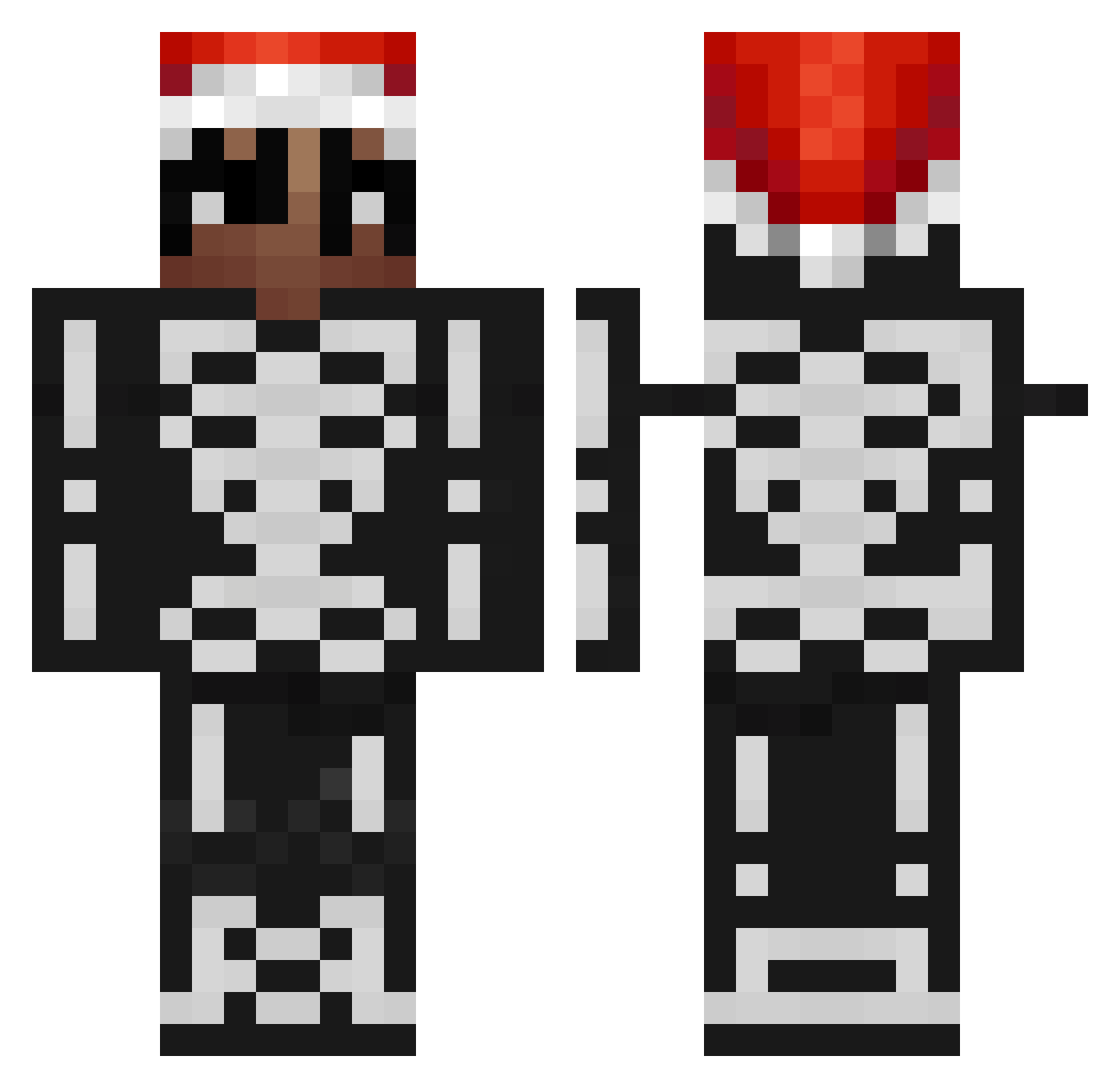 gardaii Minecraft skin, front and back view