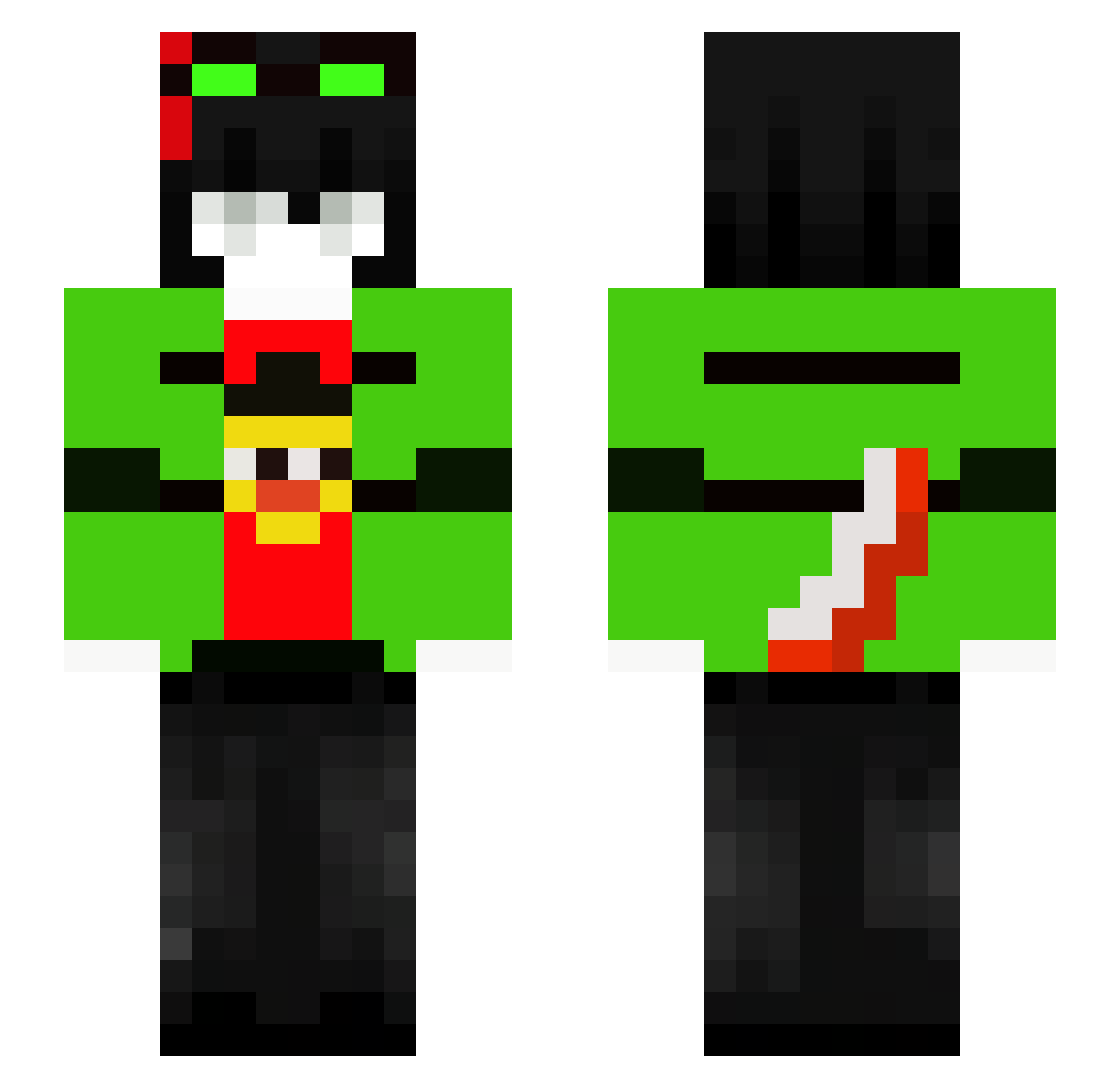 LOV_N Minecraft skin, front and back view