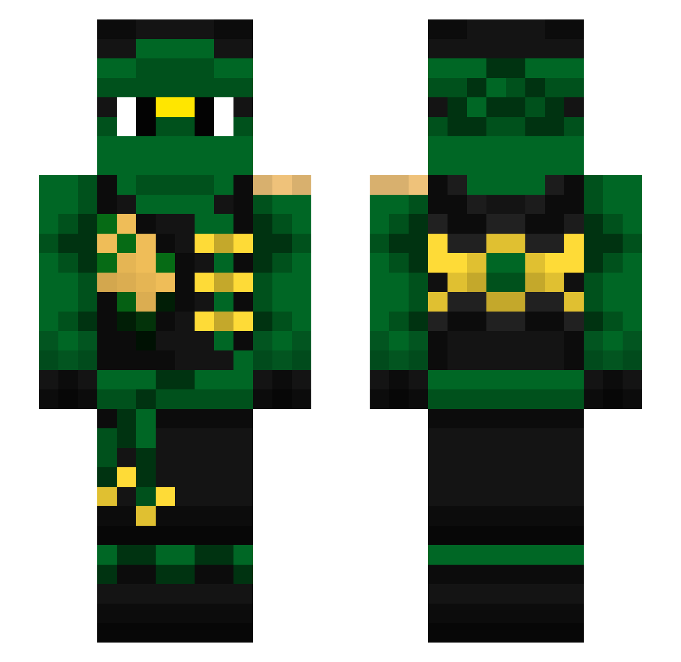 Szefuncioski2 Minecraft skin, front and back view