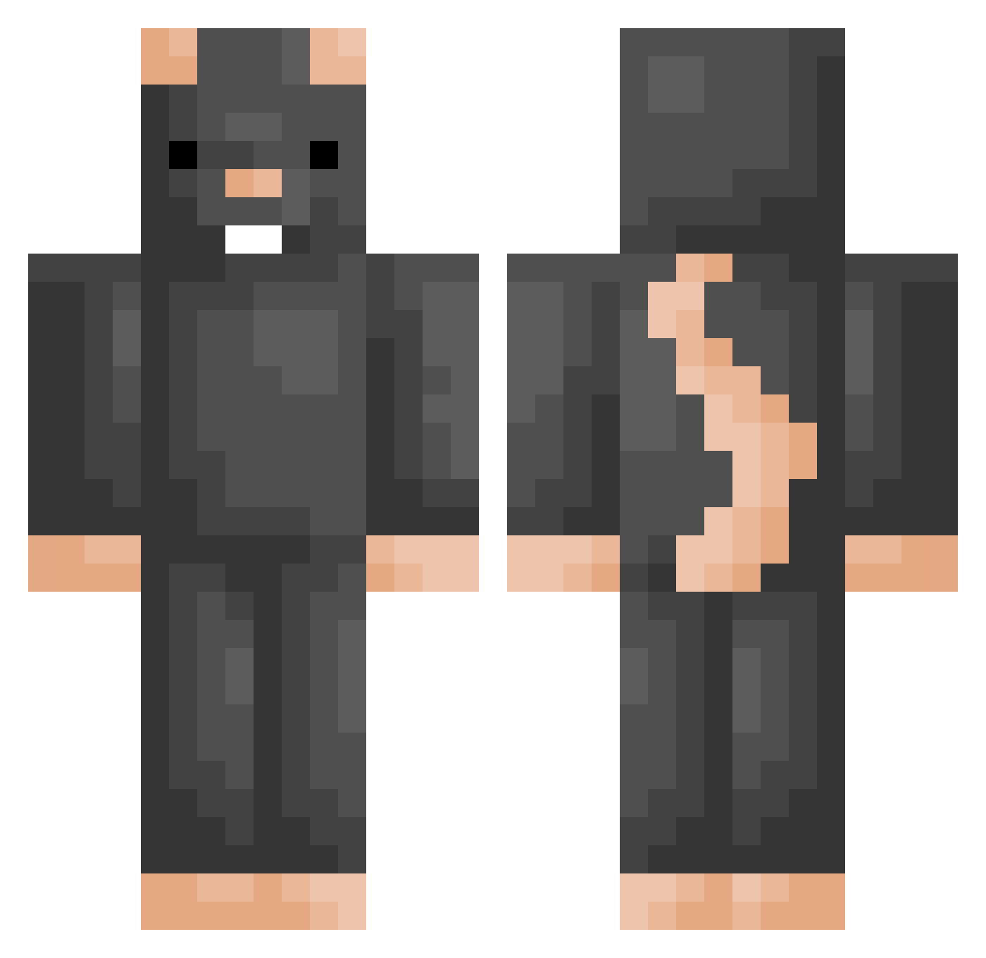 VtotheZ_Rat Minecraft skin, front and back view