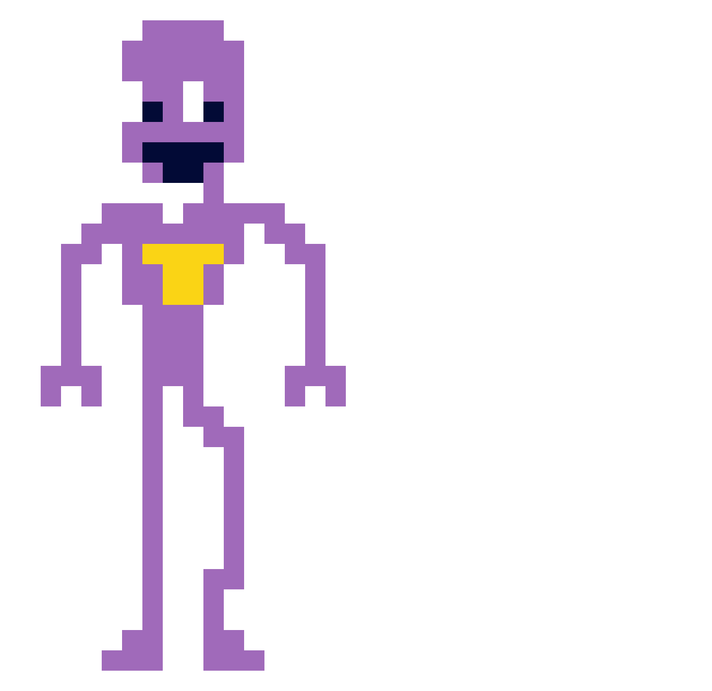 Sympex Minecraft skin, front and back view