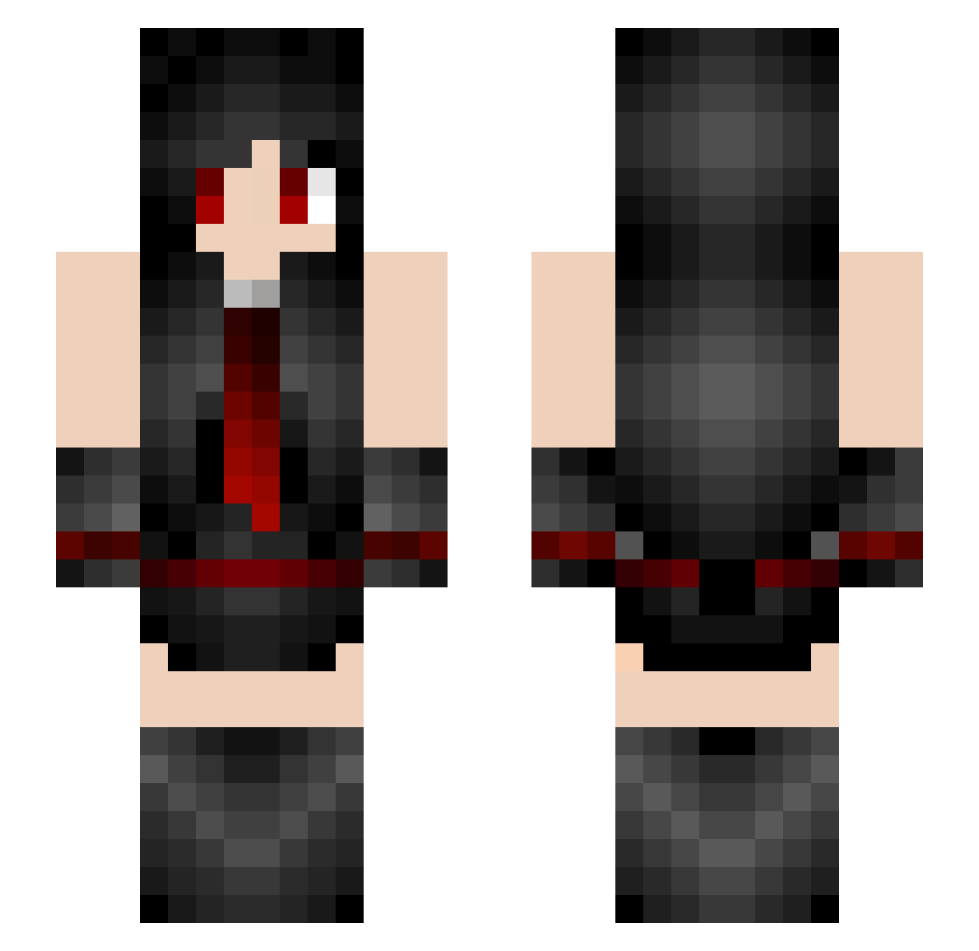 shppp Minecraft skin, front and back view