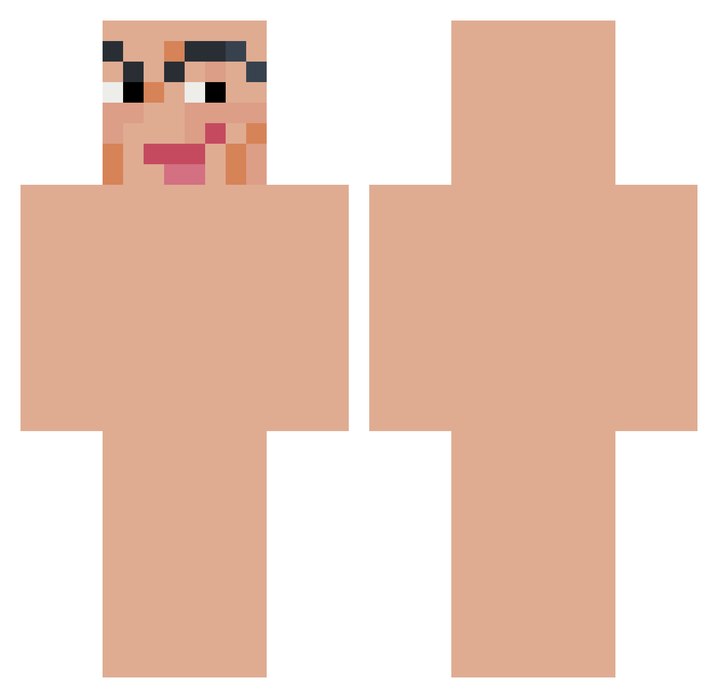 Willy_Whacker1 Minecraft skin, front and back view