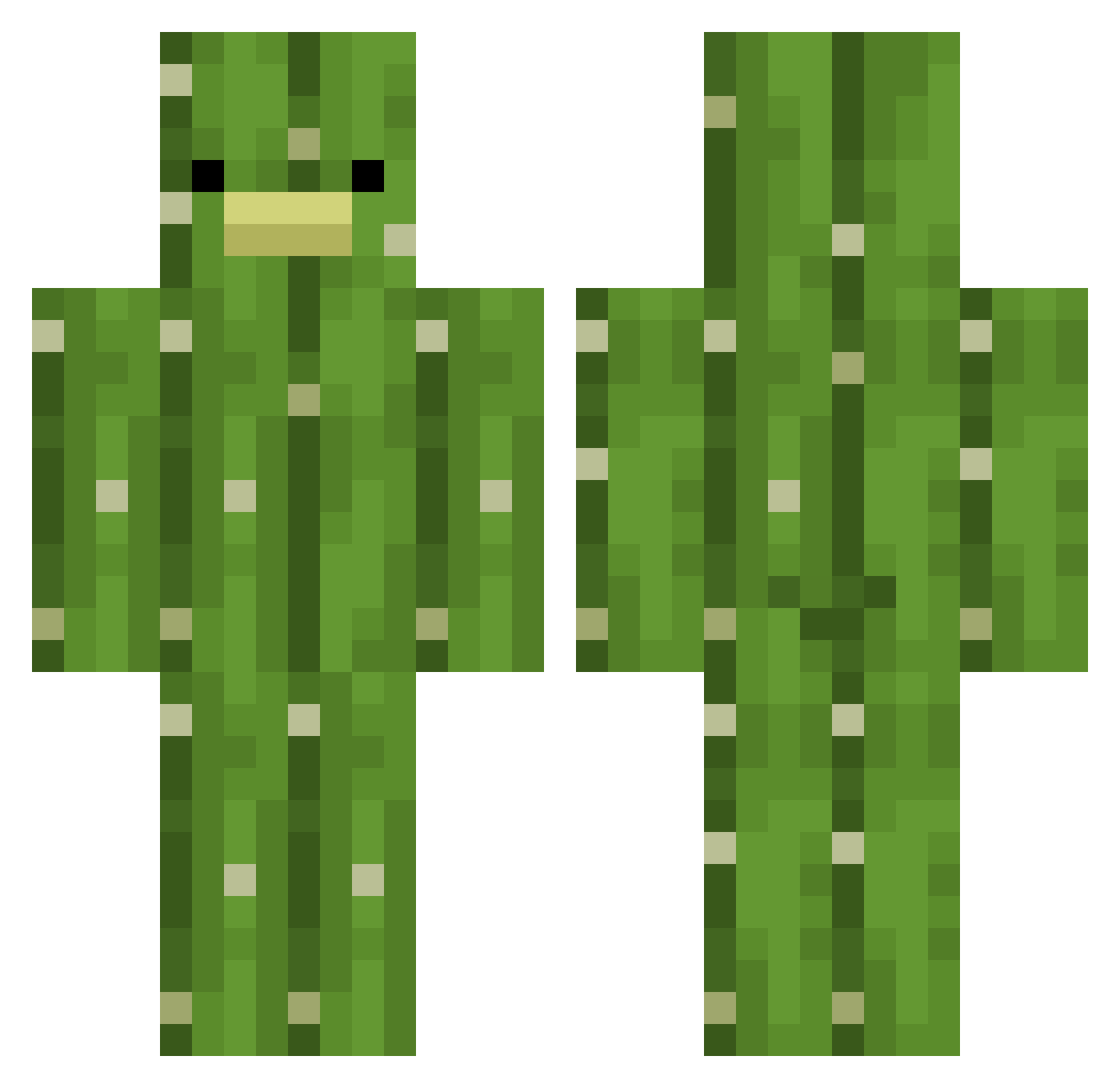 GoodMaxy Minecraft skin, front and back view