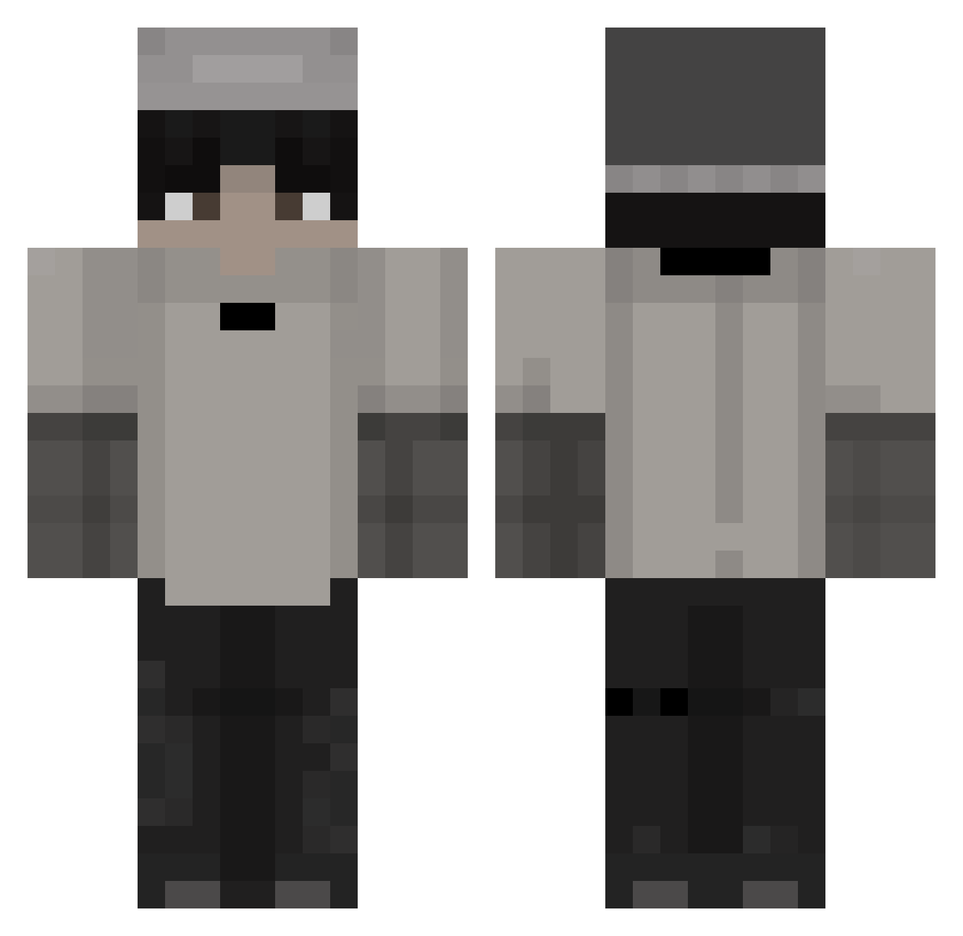 Lentvarietis381 Minecraft skin, front and back view