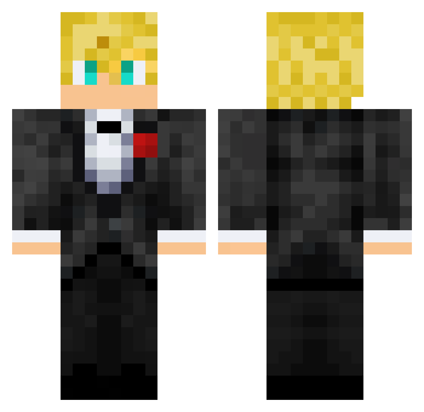 melonmuncha1 Minecraft skin, front and back view
