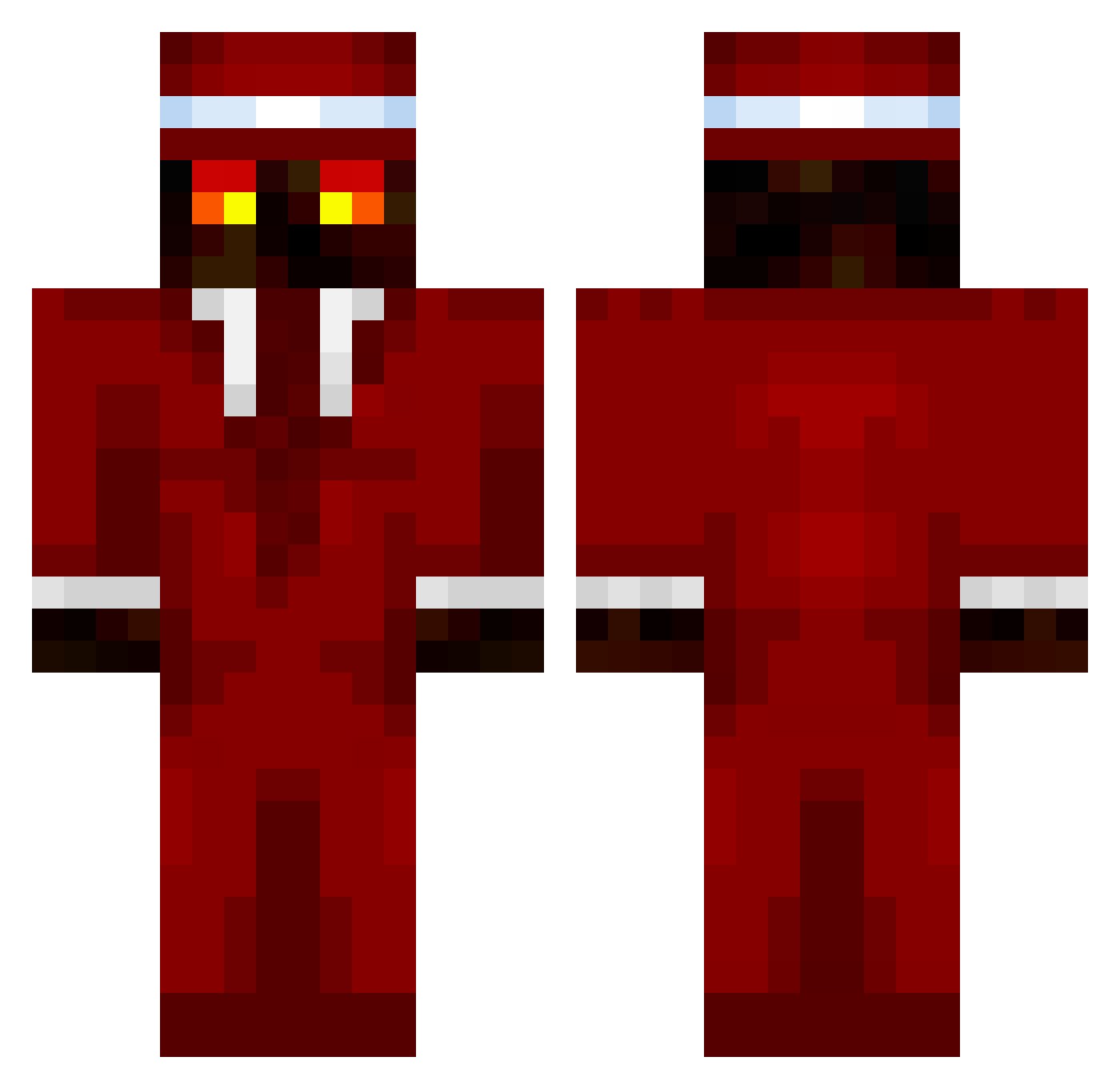 JahSzmaciura Minecraft skin, front and back view