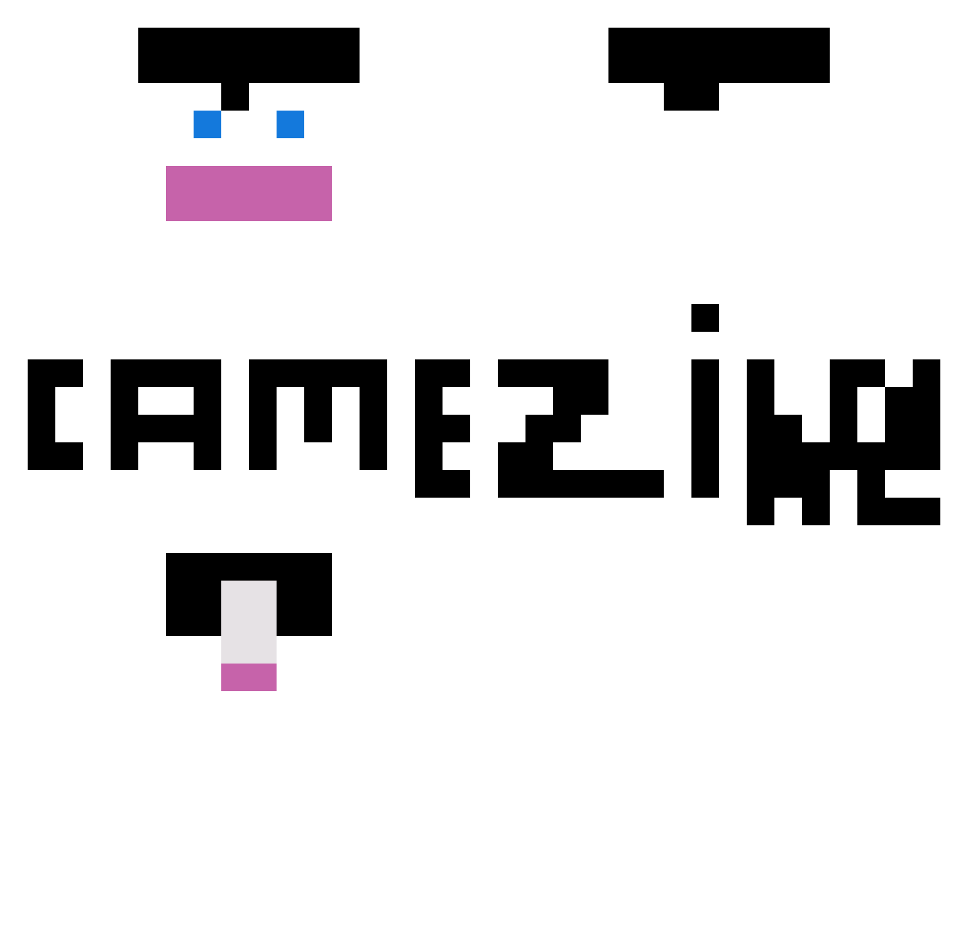 Samoux Minecraft skin, front and back view