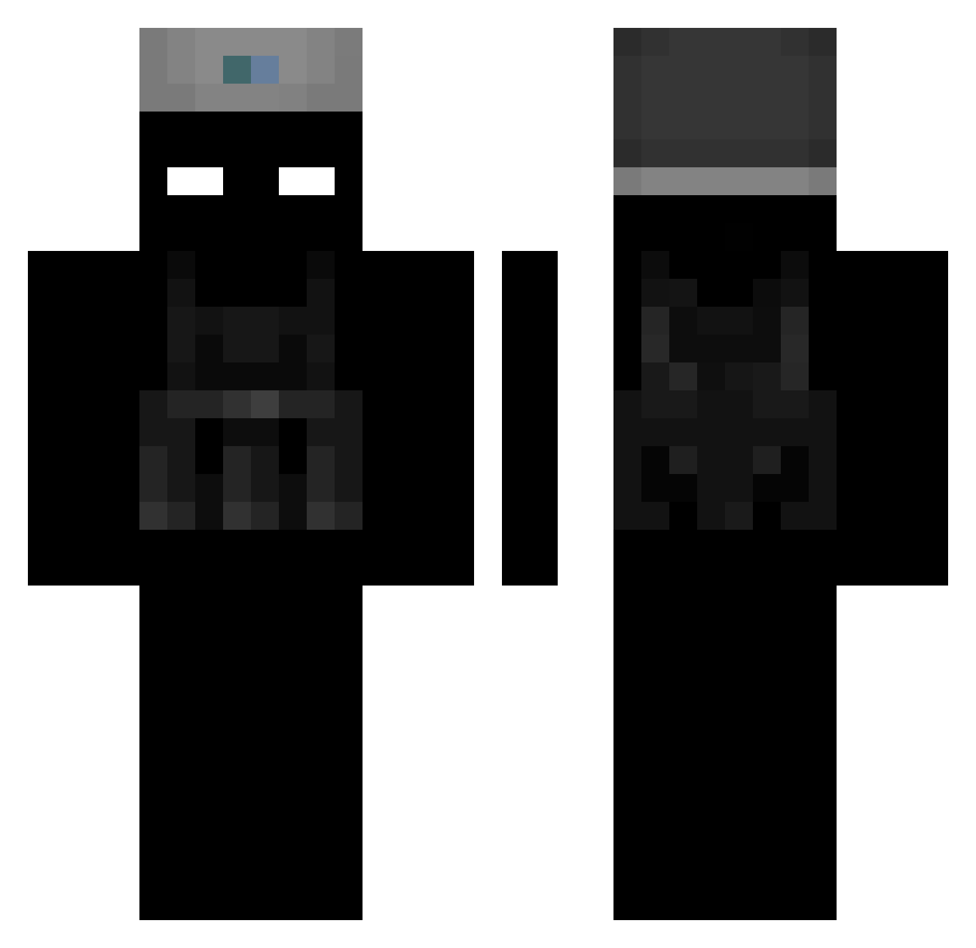 MrCGamingYTB Minecraft skin, front and back view