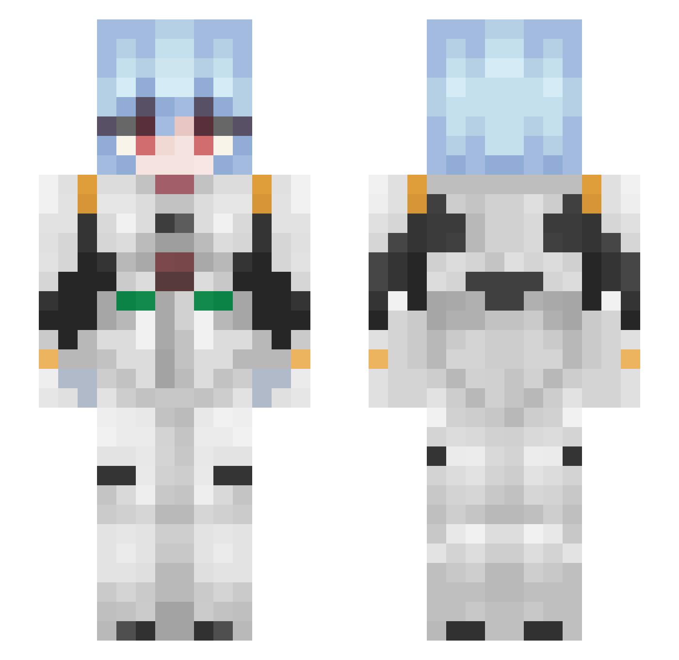 szark_killer Minecraft skin, front and back view