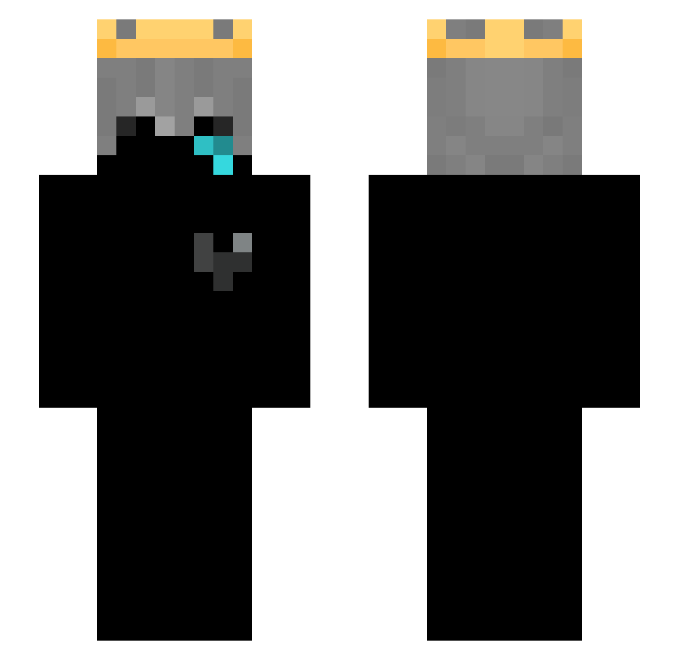 Onebloodthirsty_ Minecraft skin, front and back view