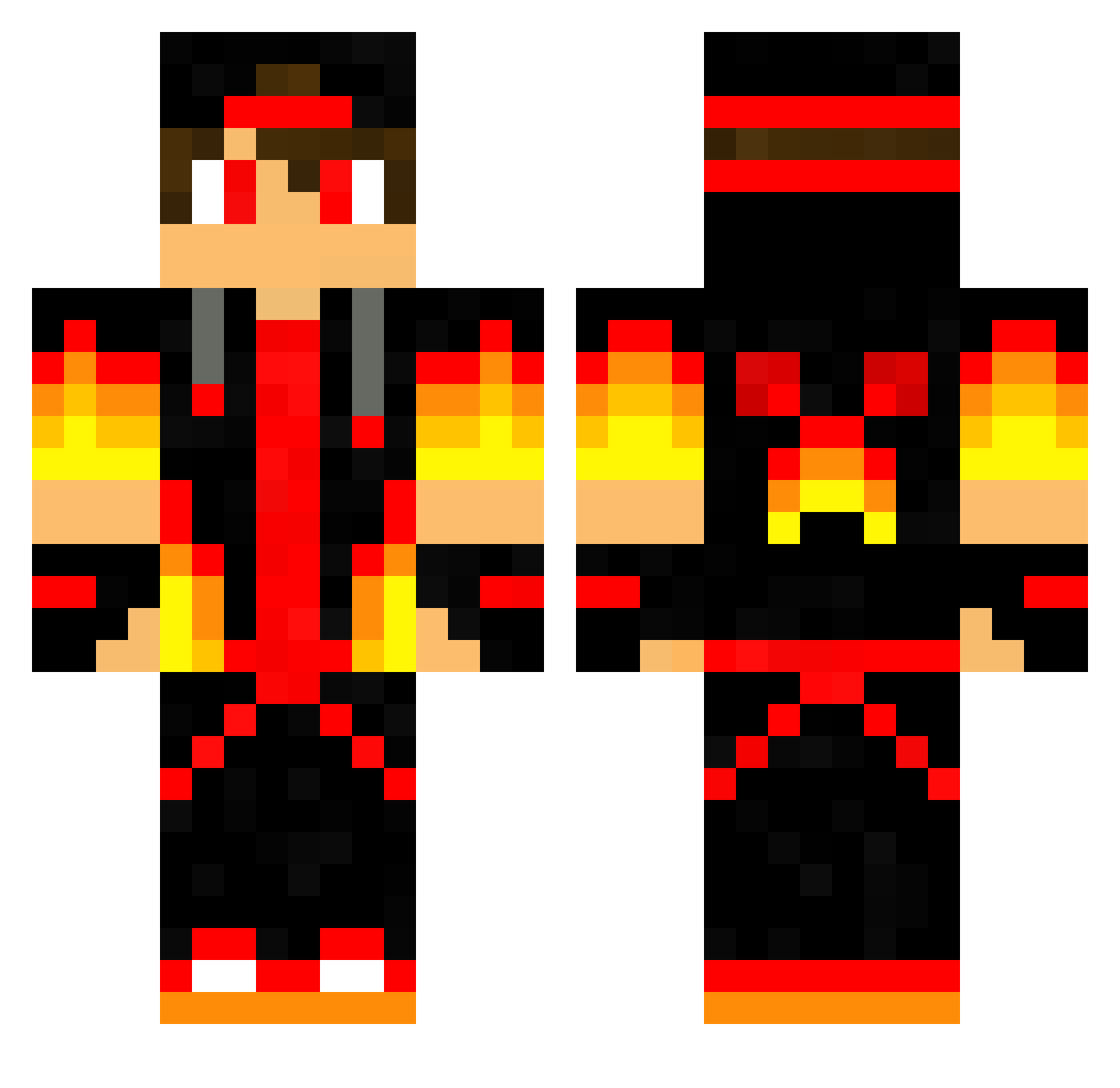 matupo9007 Minecraft skin, front and back view
