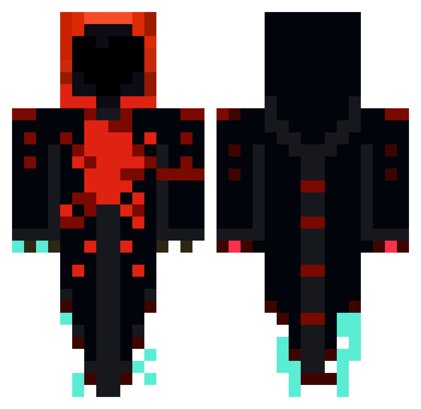 Marek122025 Minecraft skin, front and back view