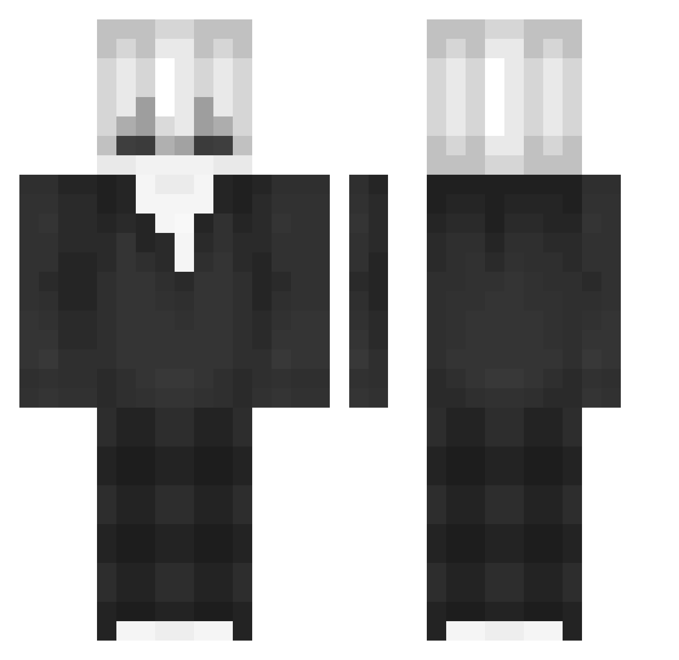 Leon_LamperRouge Minecraft skin, front and back view